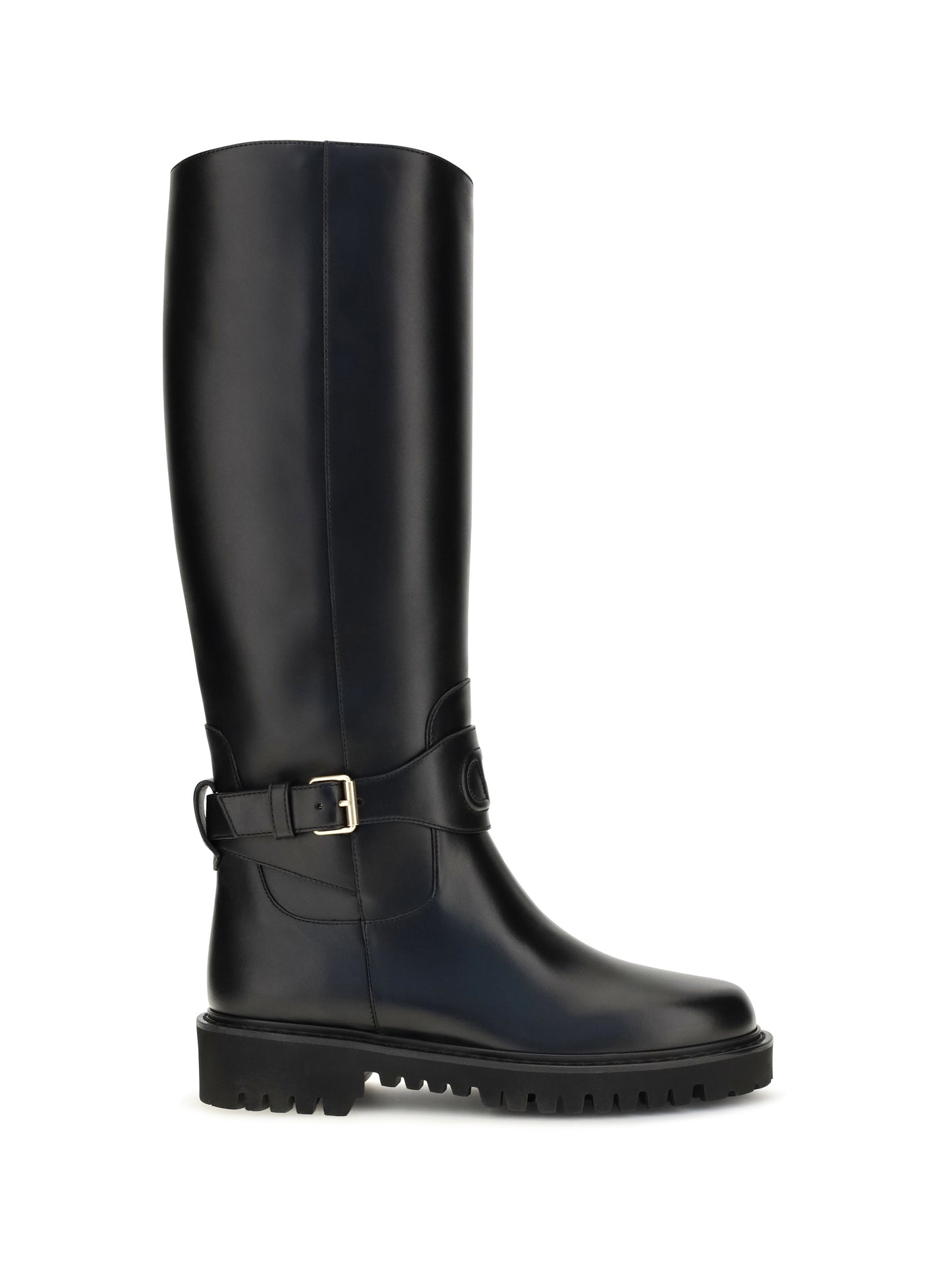 Valentino Garavani Women Vlogo Signature Calfskin High Boots VALENTINO GARAVANI
