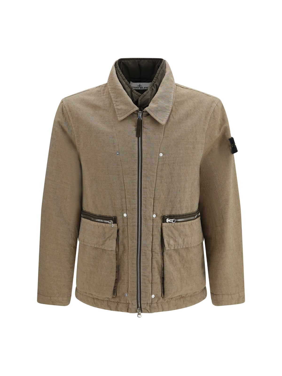 Stone Island Men Padded Cotton And Wool-Blend Jacket STONE ISLAND