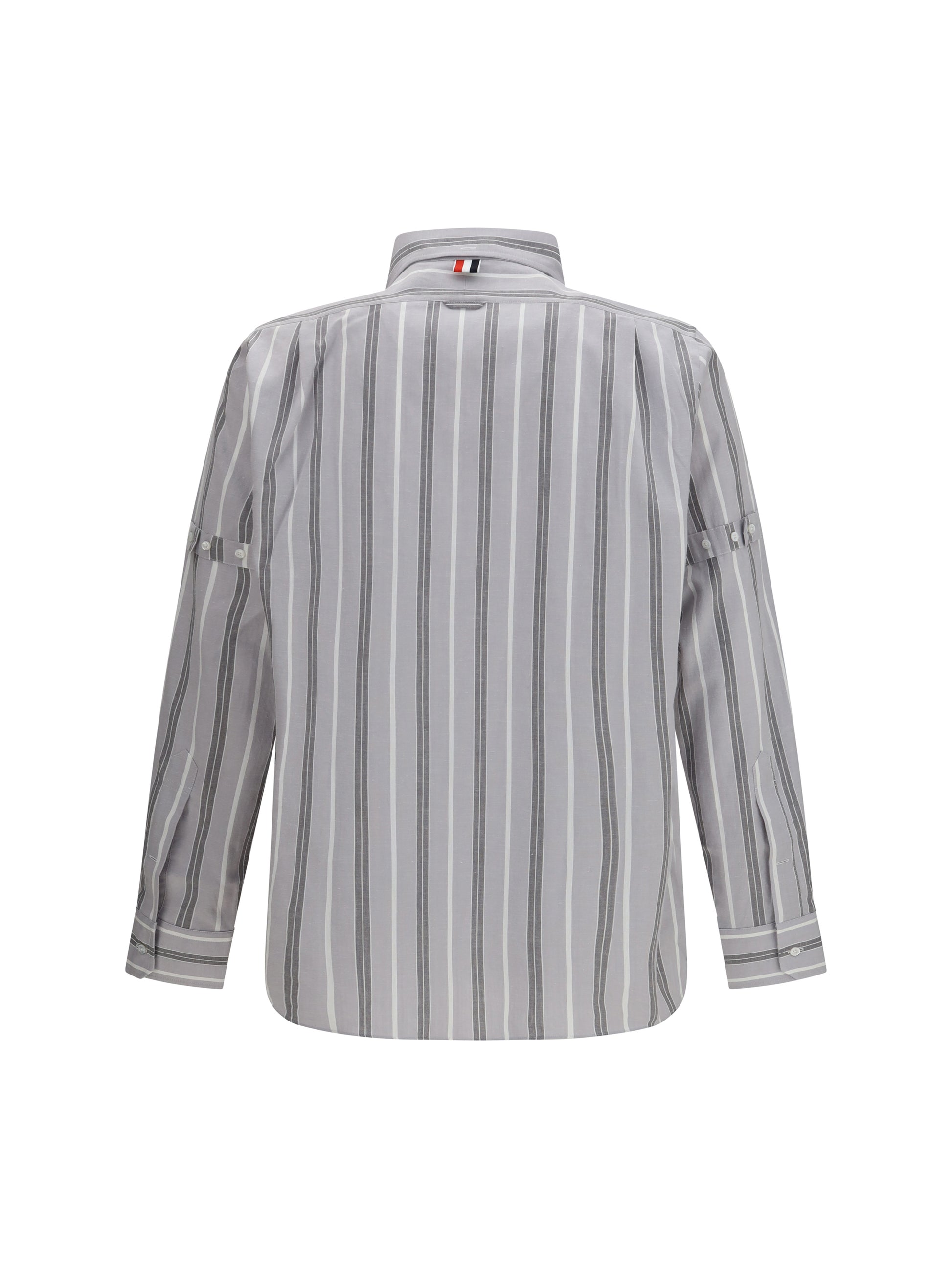 Thom Browne Men Madras Striped Armband Shirt THOM BROWNE