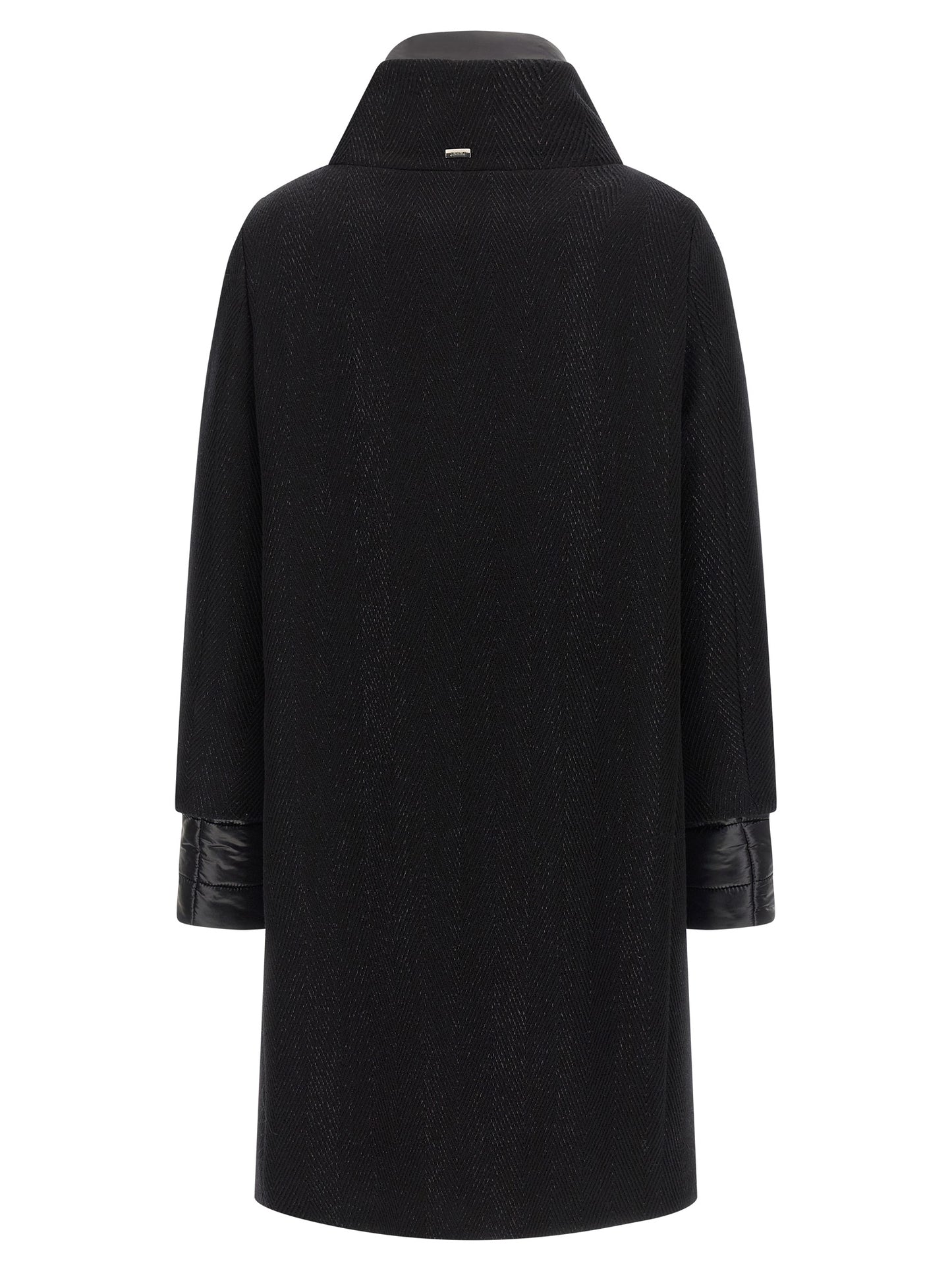 Herno Women Lamé Thread And Wool Coat HERNO