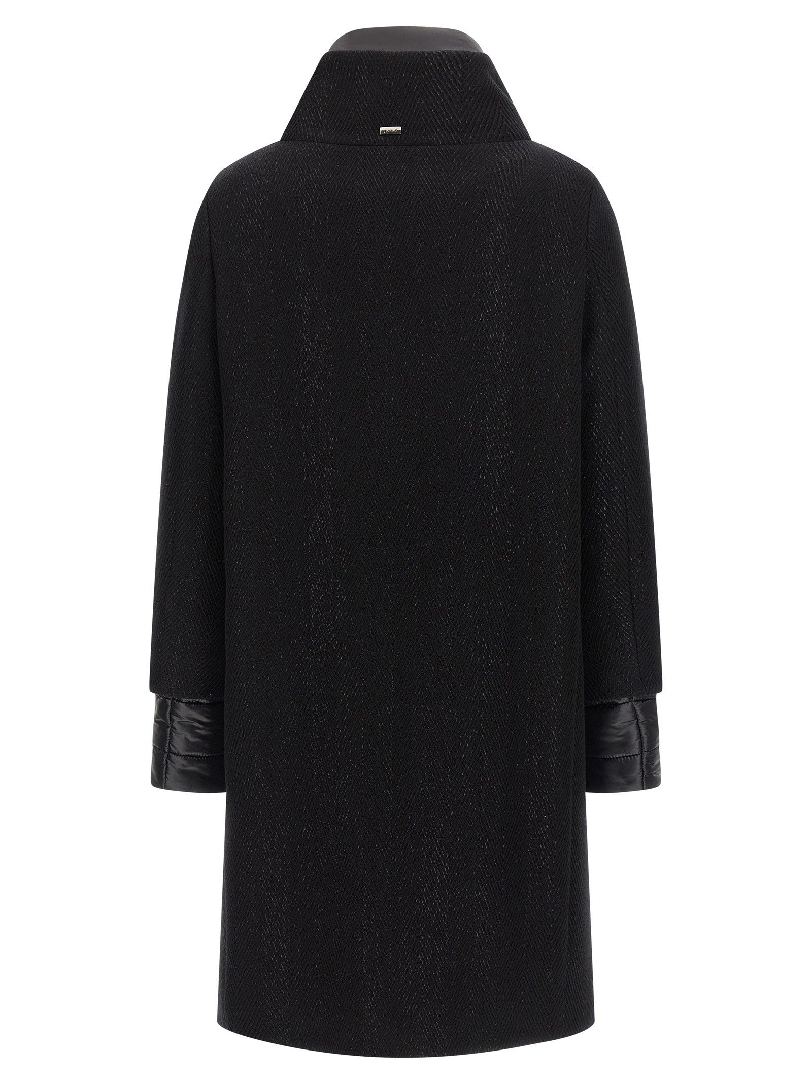 Herno Women Lamé Thread And Wool Coat HERNO