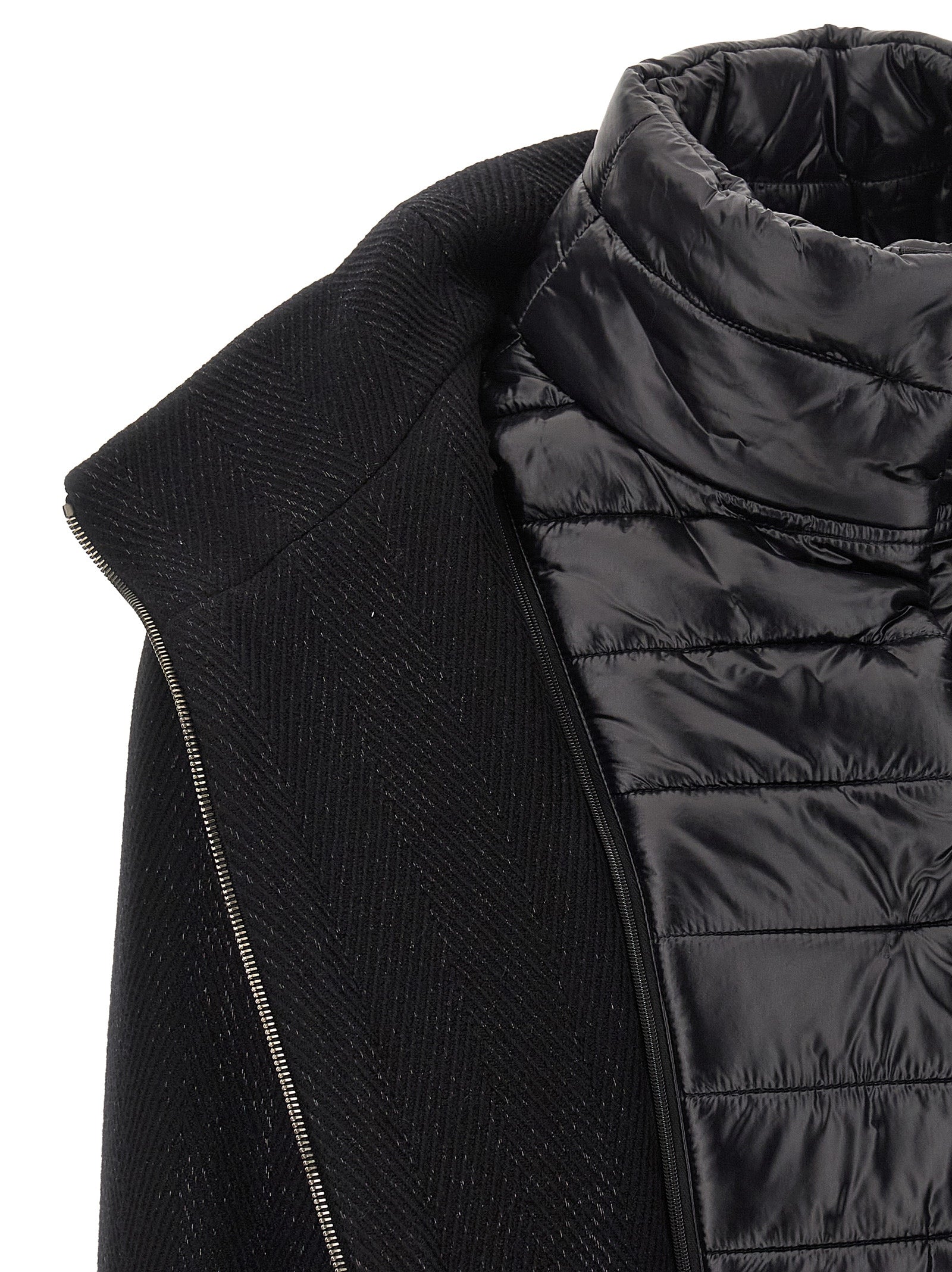 Herno Women Lamé Thread And Wool Coat HERNO