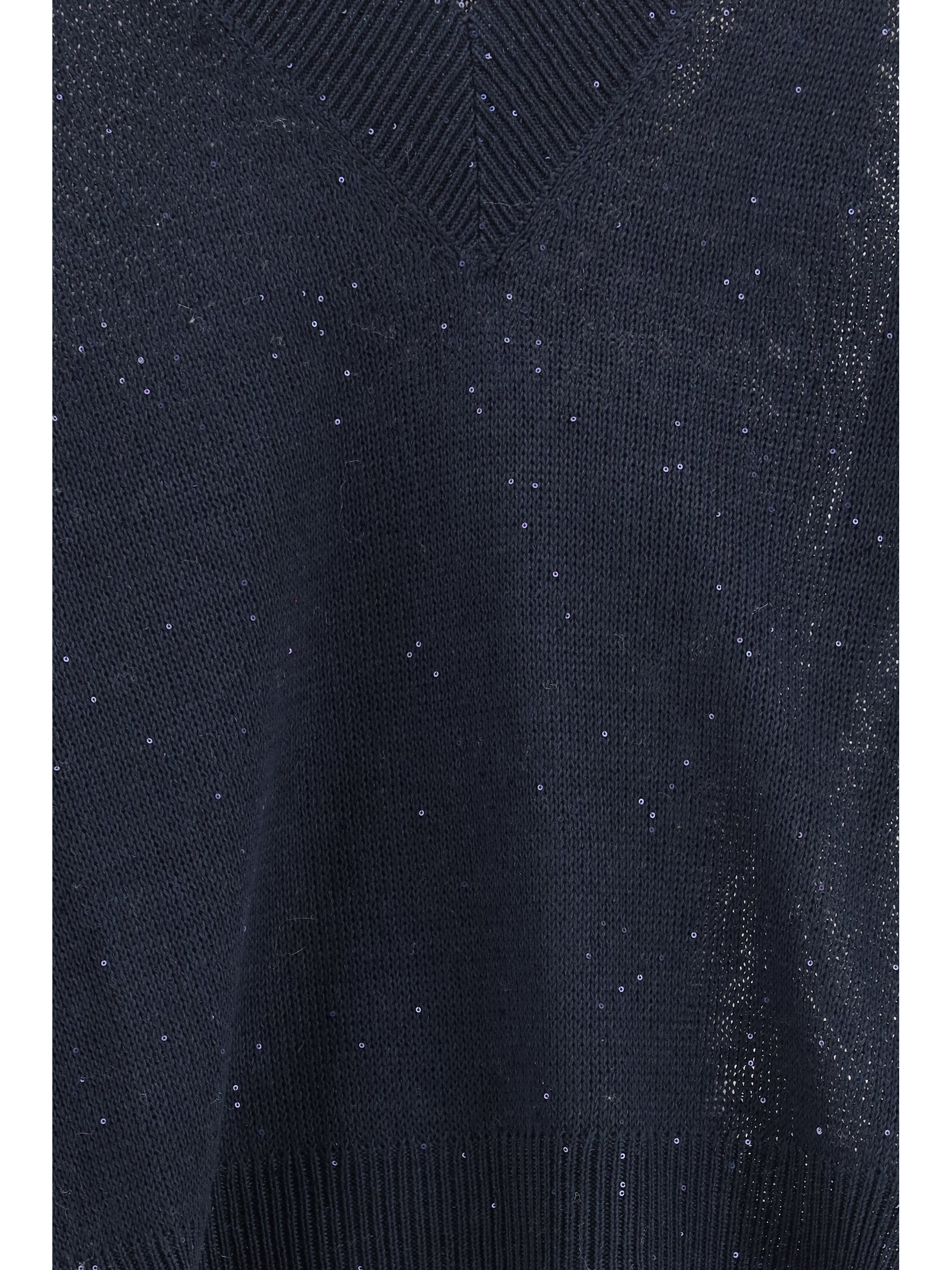 Brunello Cucinelli Women Sparkling Linen Sweater BRUNELLO CUCINELLI