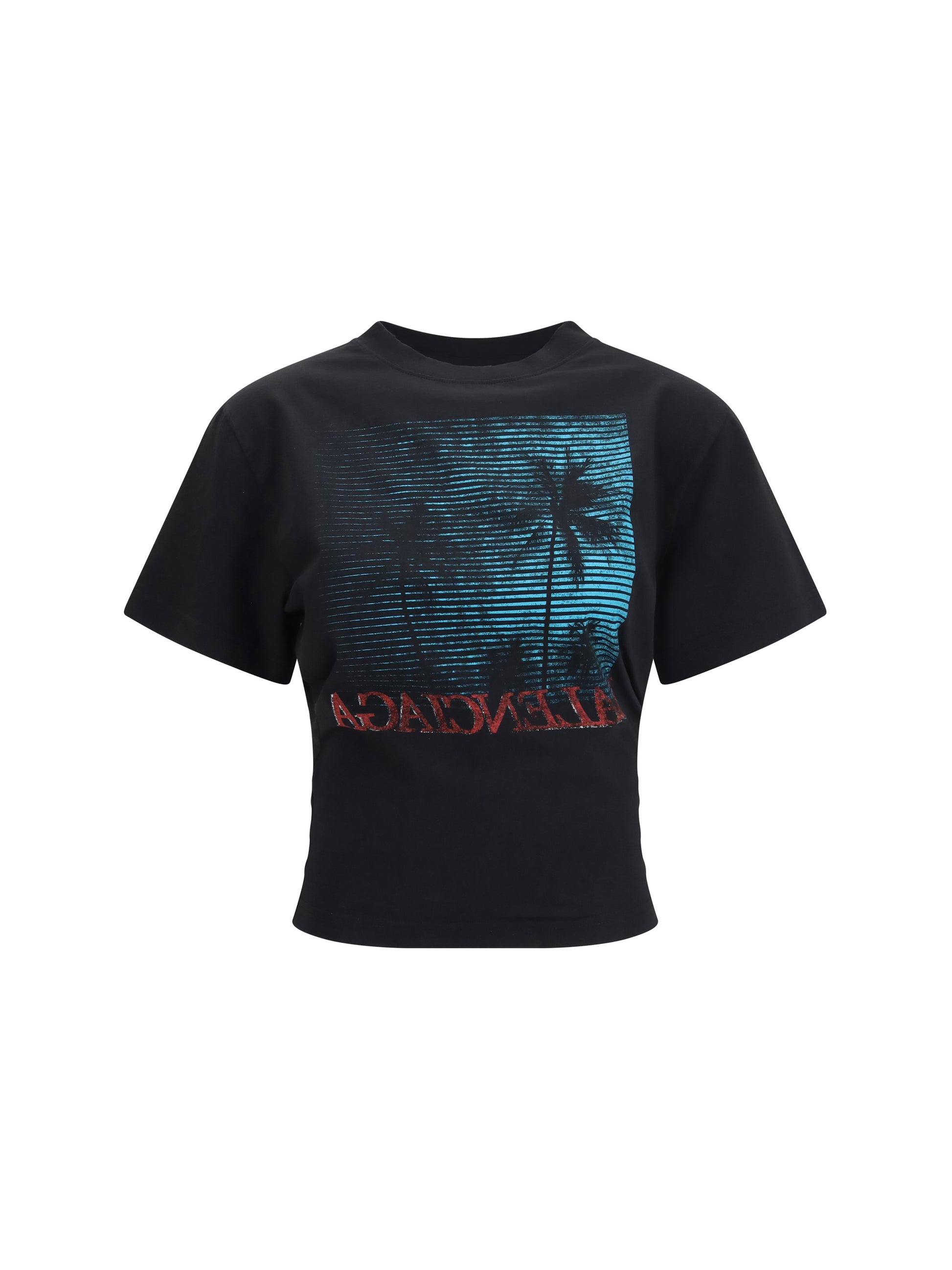 Balenciaga Women Vintage Holiday Cropped T-Shirt BALENCIAGA
