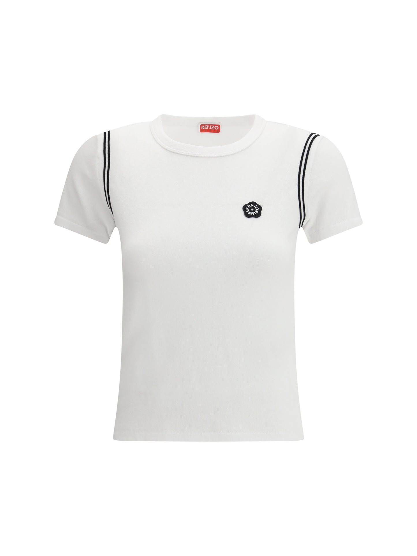 Kenzo Women Cotton Boke Flower 2.0 Embroidered T-Shirt KENZO