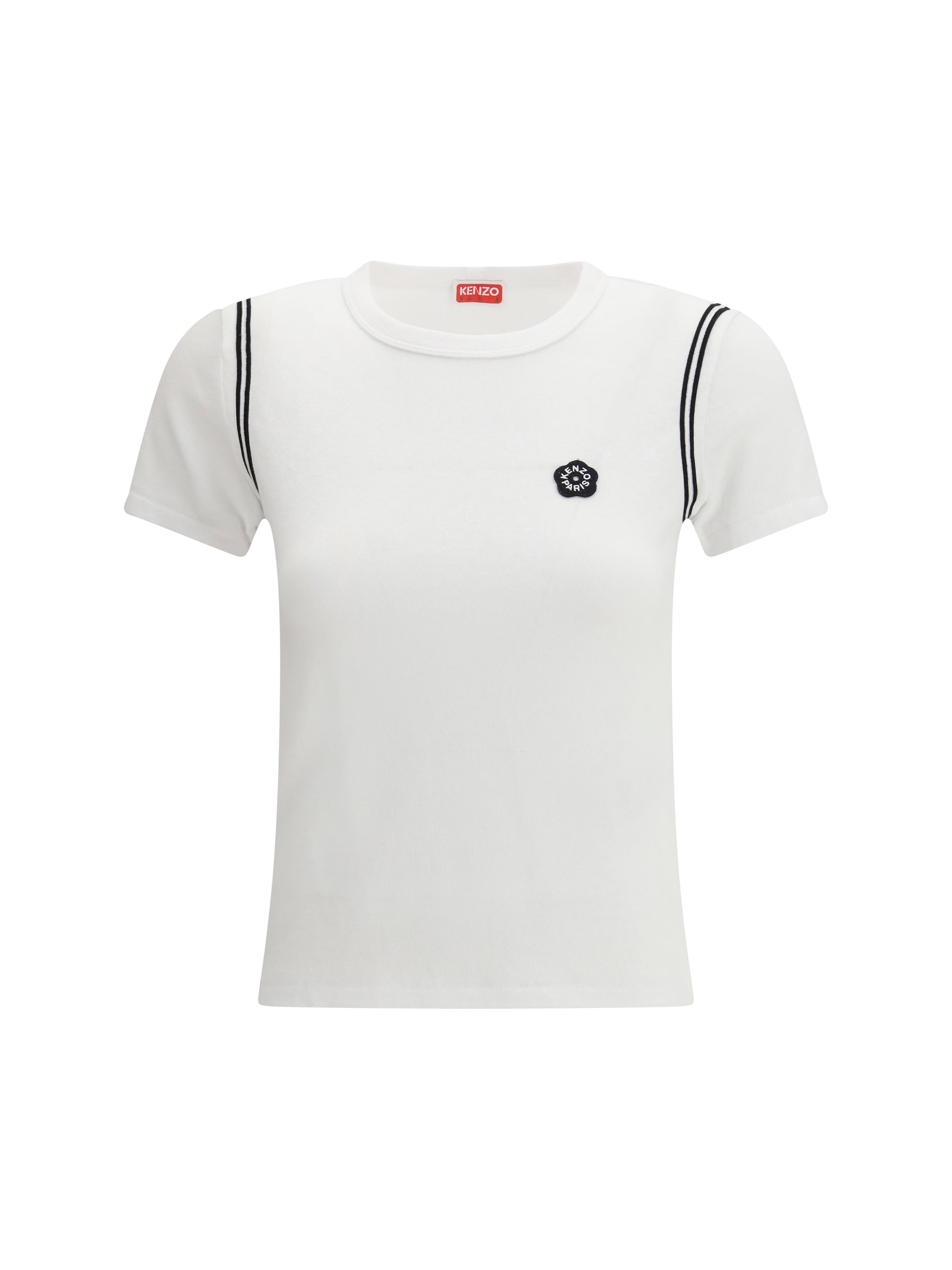 Kenzo Women Cotton Boke Flower 2.0 Embroidered T-Shirt KENZO