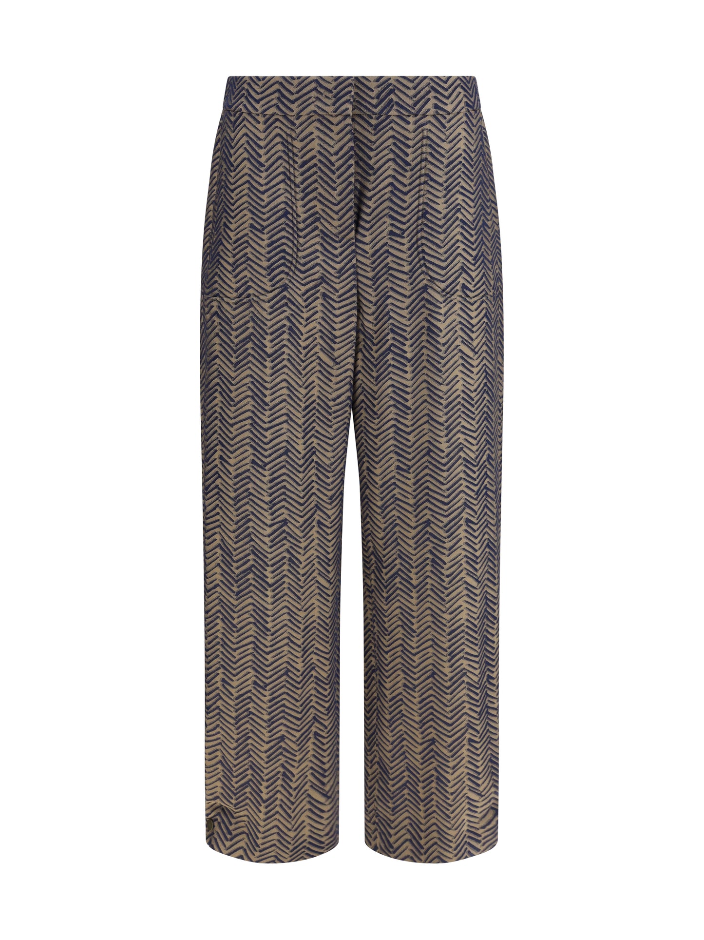 Giorgio Armani Women Chevron Jacquard Viscose Pants GIORGIO ARMANI