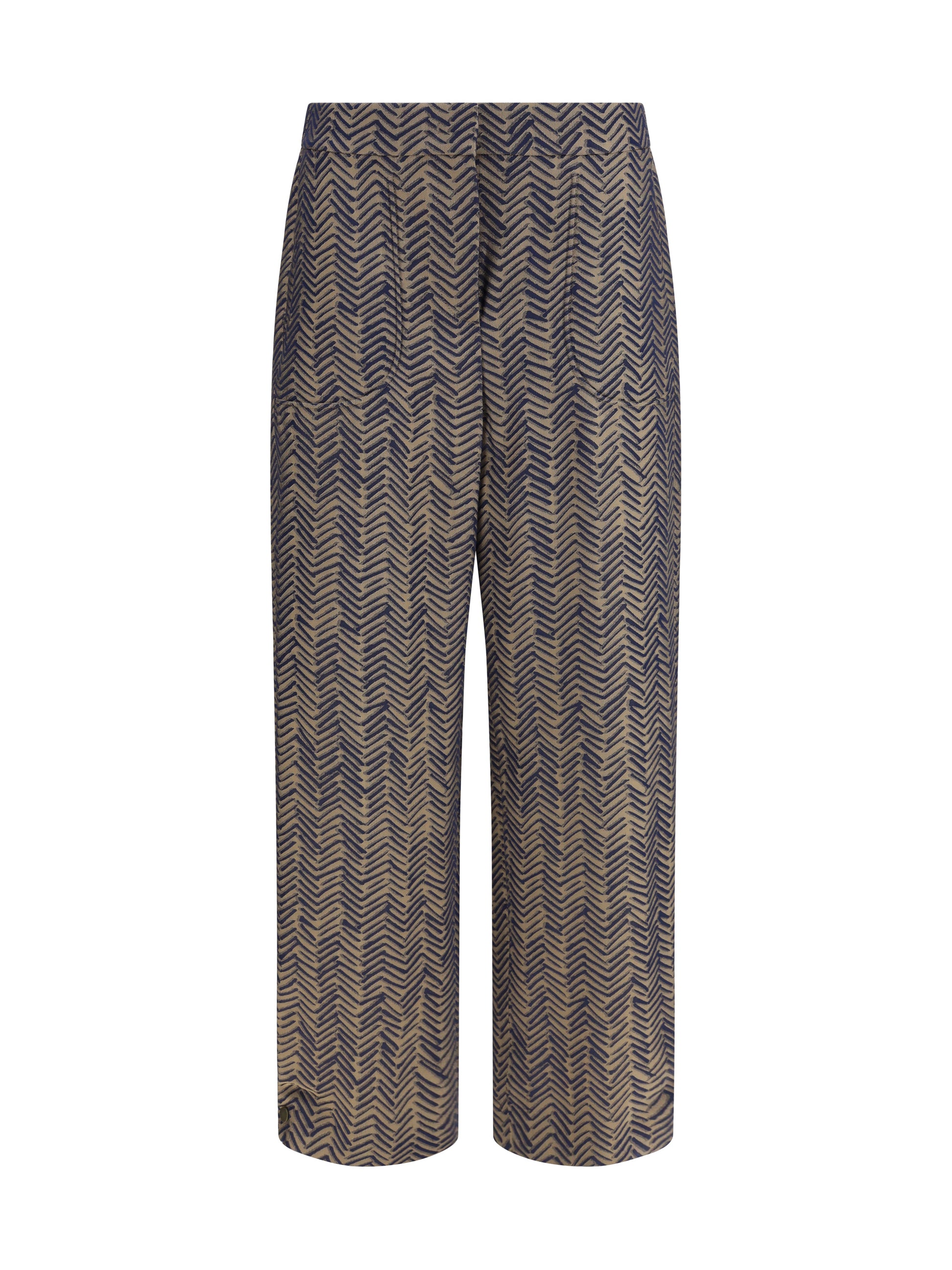 Giorgio Armani Women Chevron Jacquard Viscose Pants GIORGIO ARMANI