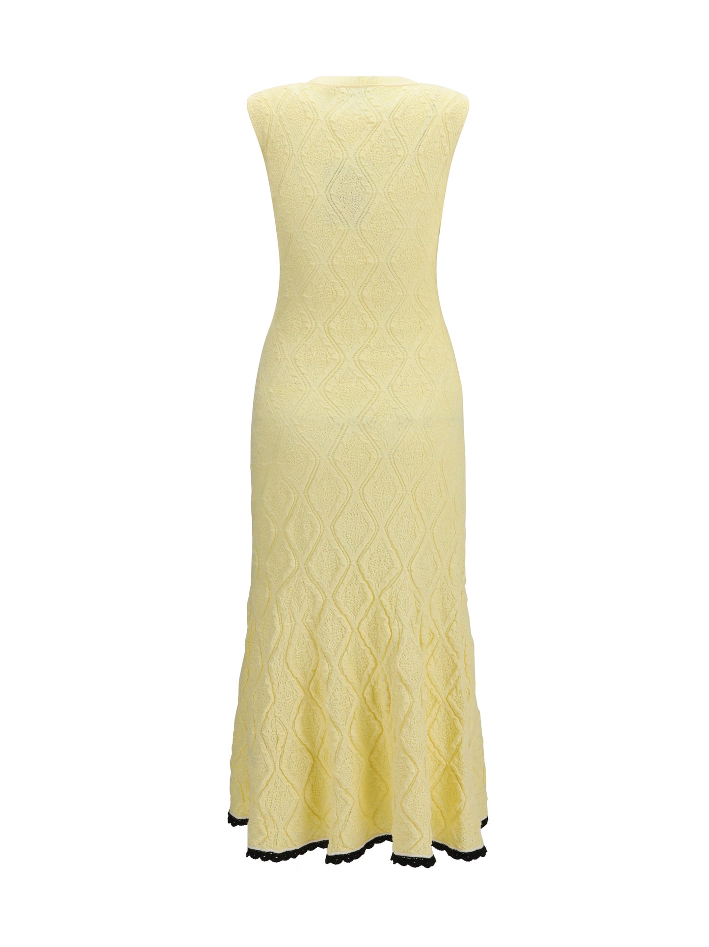 Self-Portrait Women Pointelle Knit Midi Dress SELF-PORTRAIT