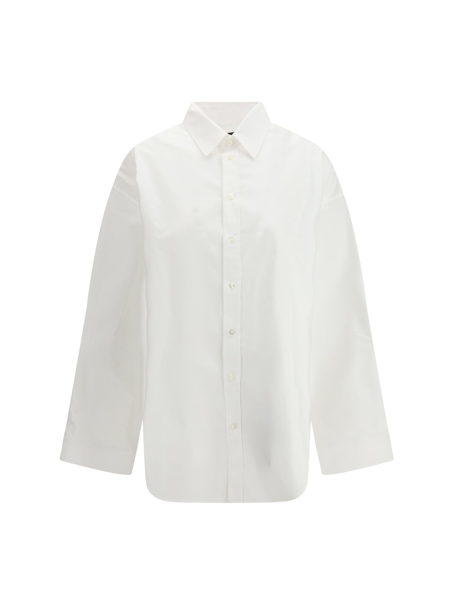 Balenciaga Women Lace-Up Cotton Shirt BALENCIAGA
