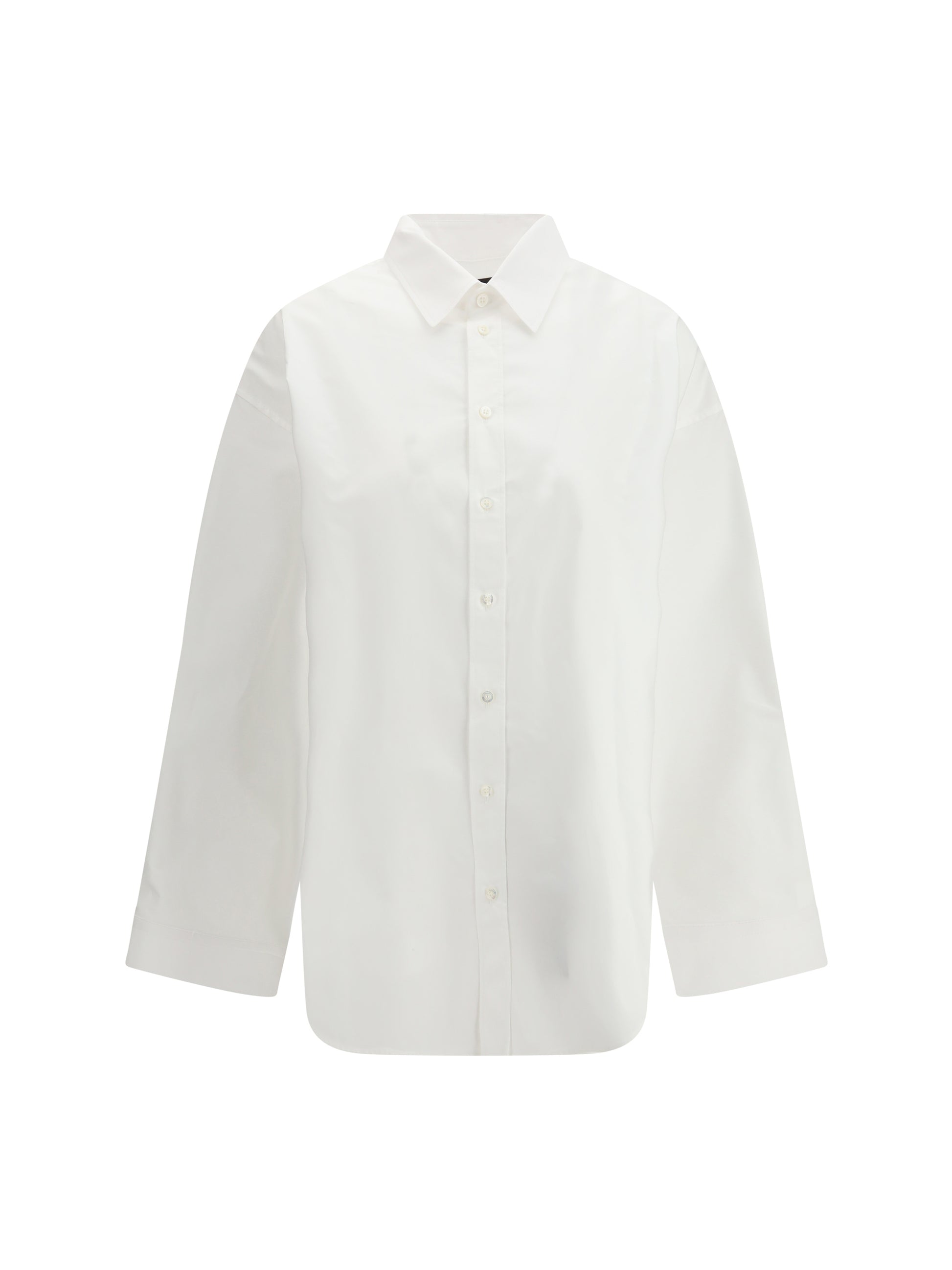 Balenciaga Women Lace-Up Cotton Shirt BALENCIAGA