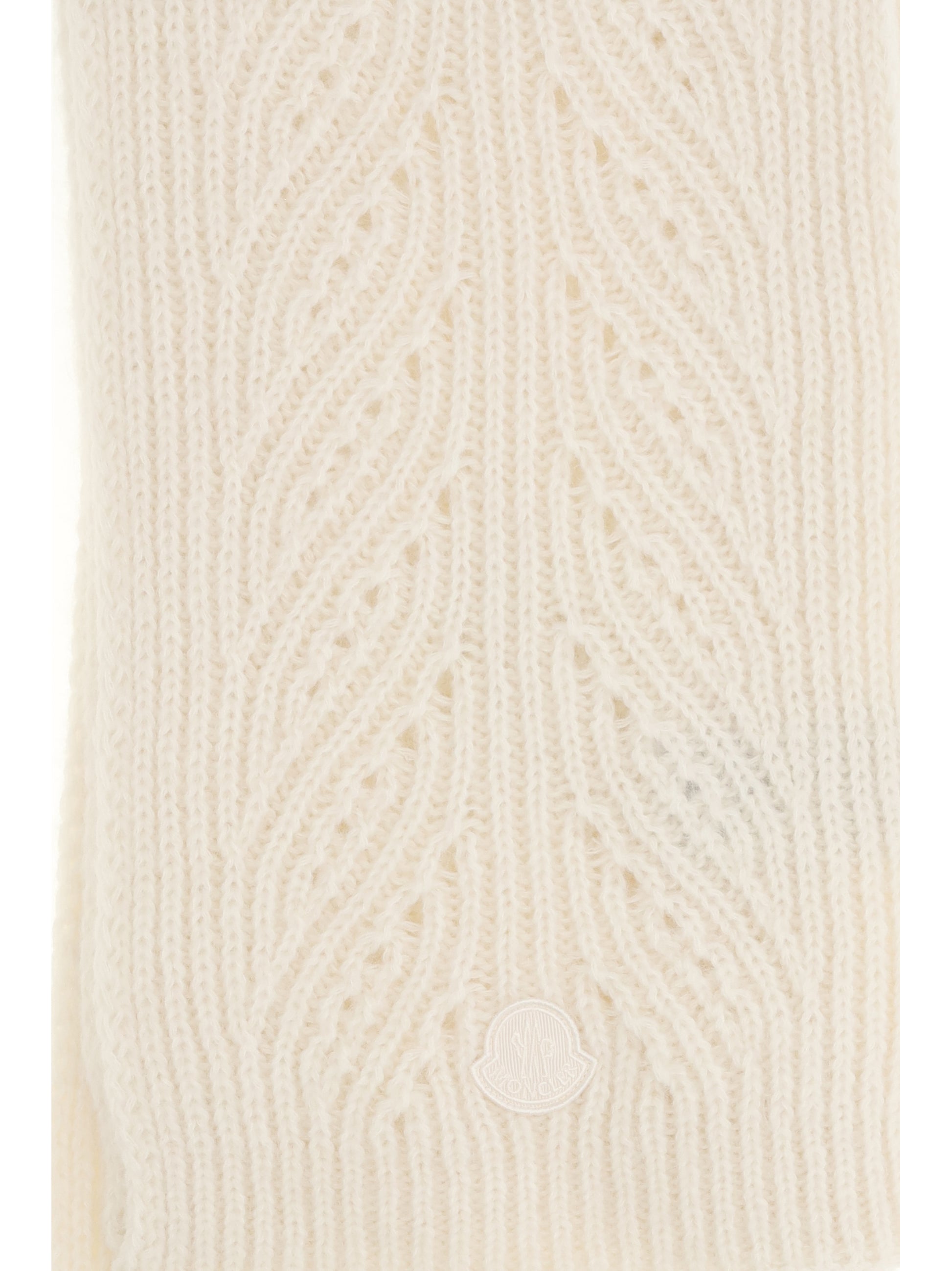 Moncler Women Tricot Alpaca And Cashmere-Blend Scarf MONCLER