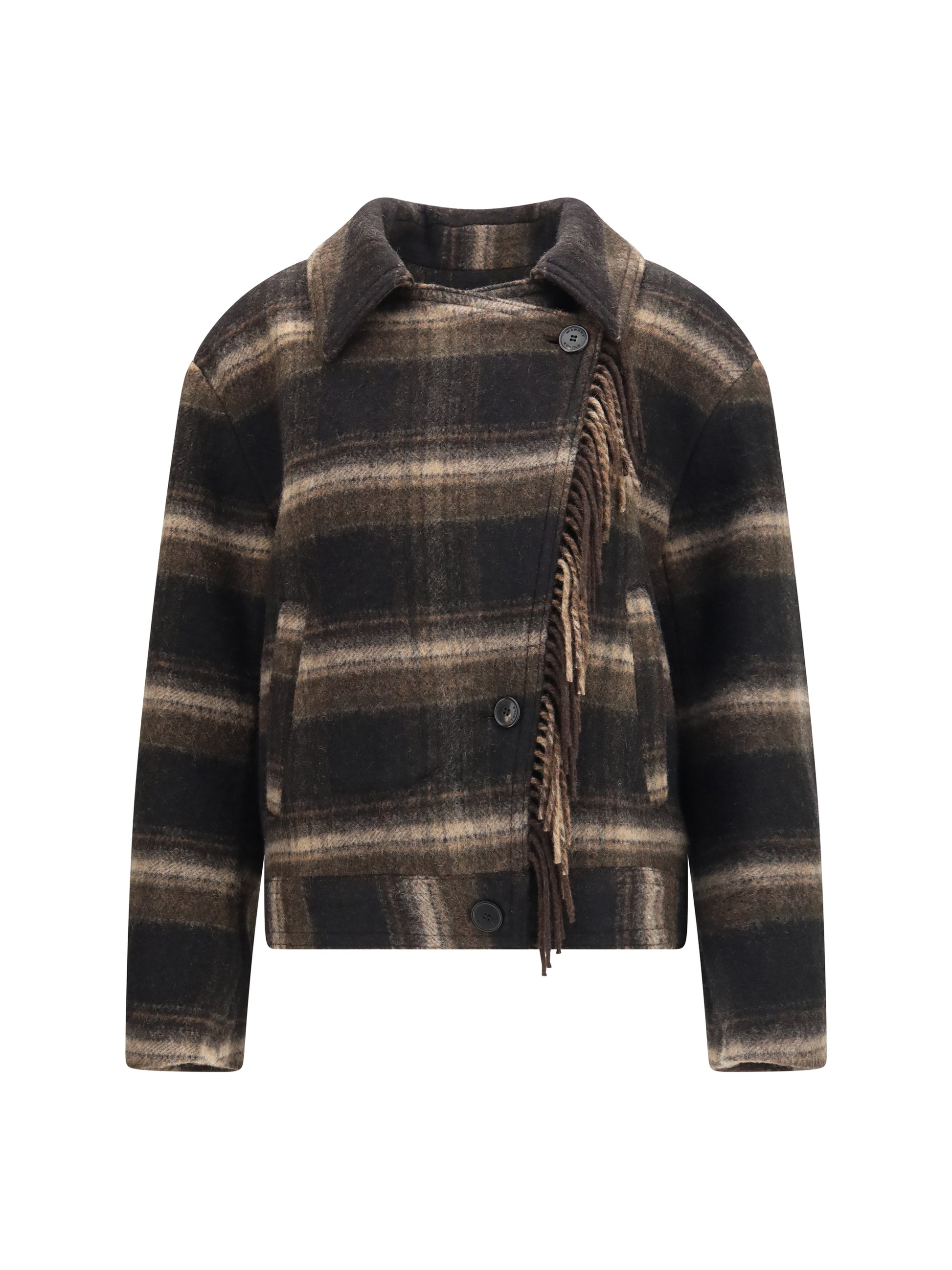 Marant Etoile Women Galeane Wool-Blend Short Coat ISABEL MARANT ETOILE