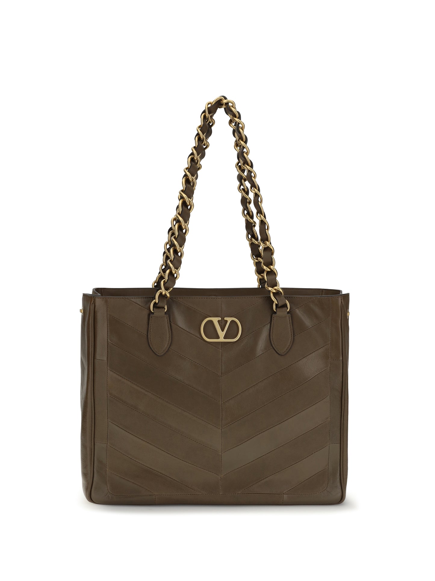 Valentino Garavani Women Laseine Chevron Nappa Shopping Bag VALENTINO GARAVANI