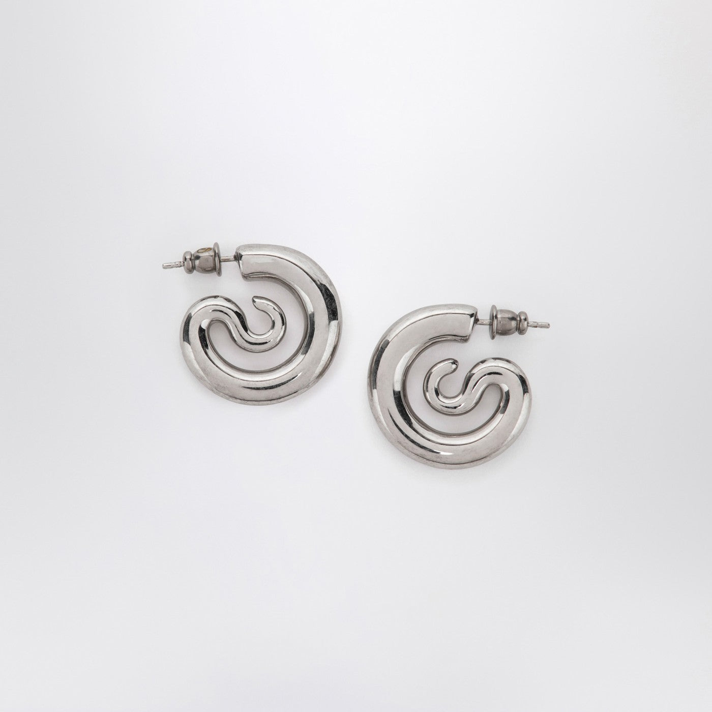 Panconesi Serpent Hoops Extra Small Earrings In Silver Tone Women PANCONESI
