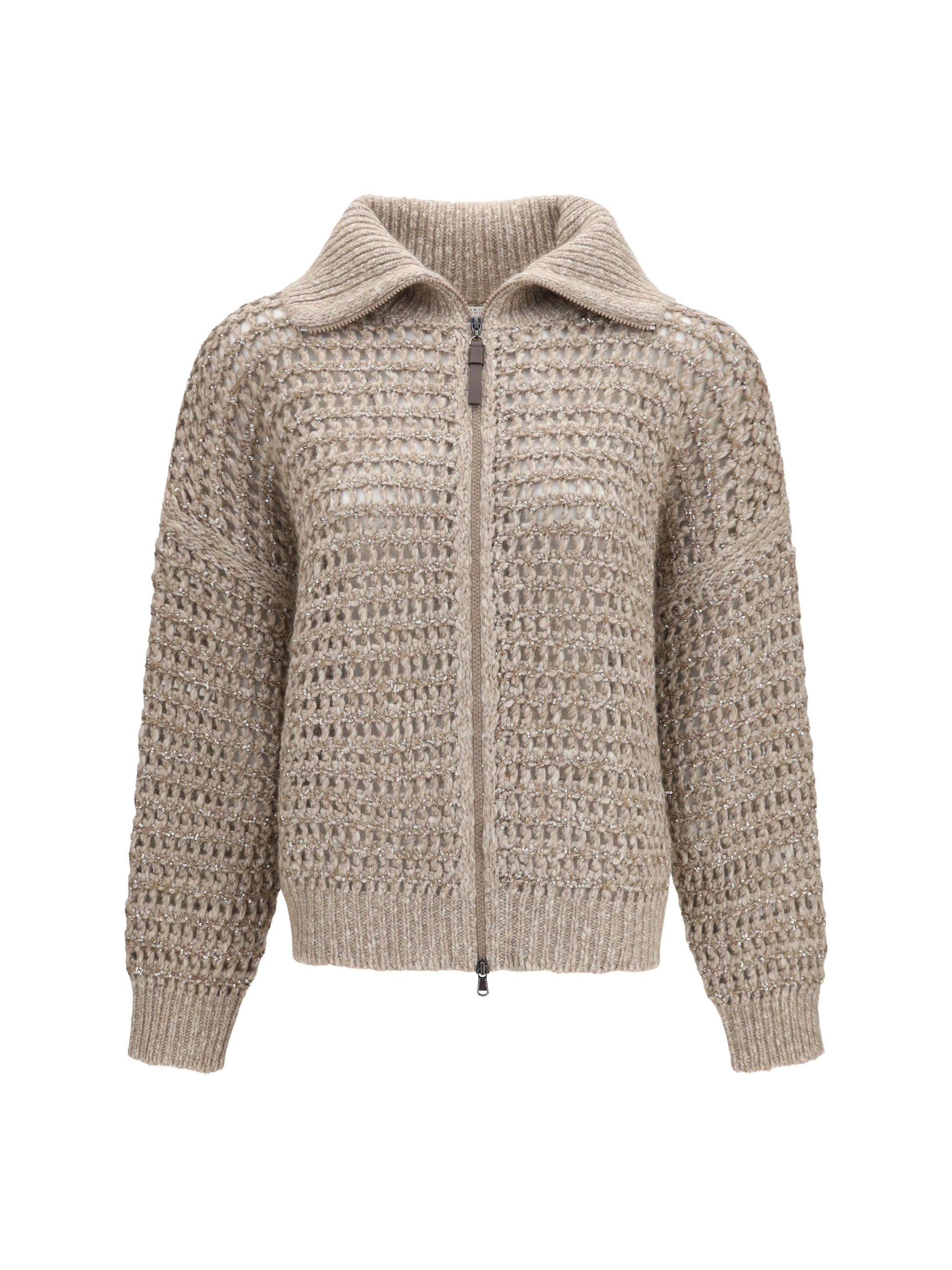 Brunello Cucinelli Women Cashmere Cardigan With Central Pocket BRUNELLO CUCINELLI