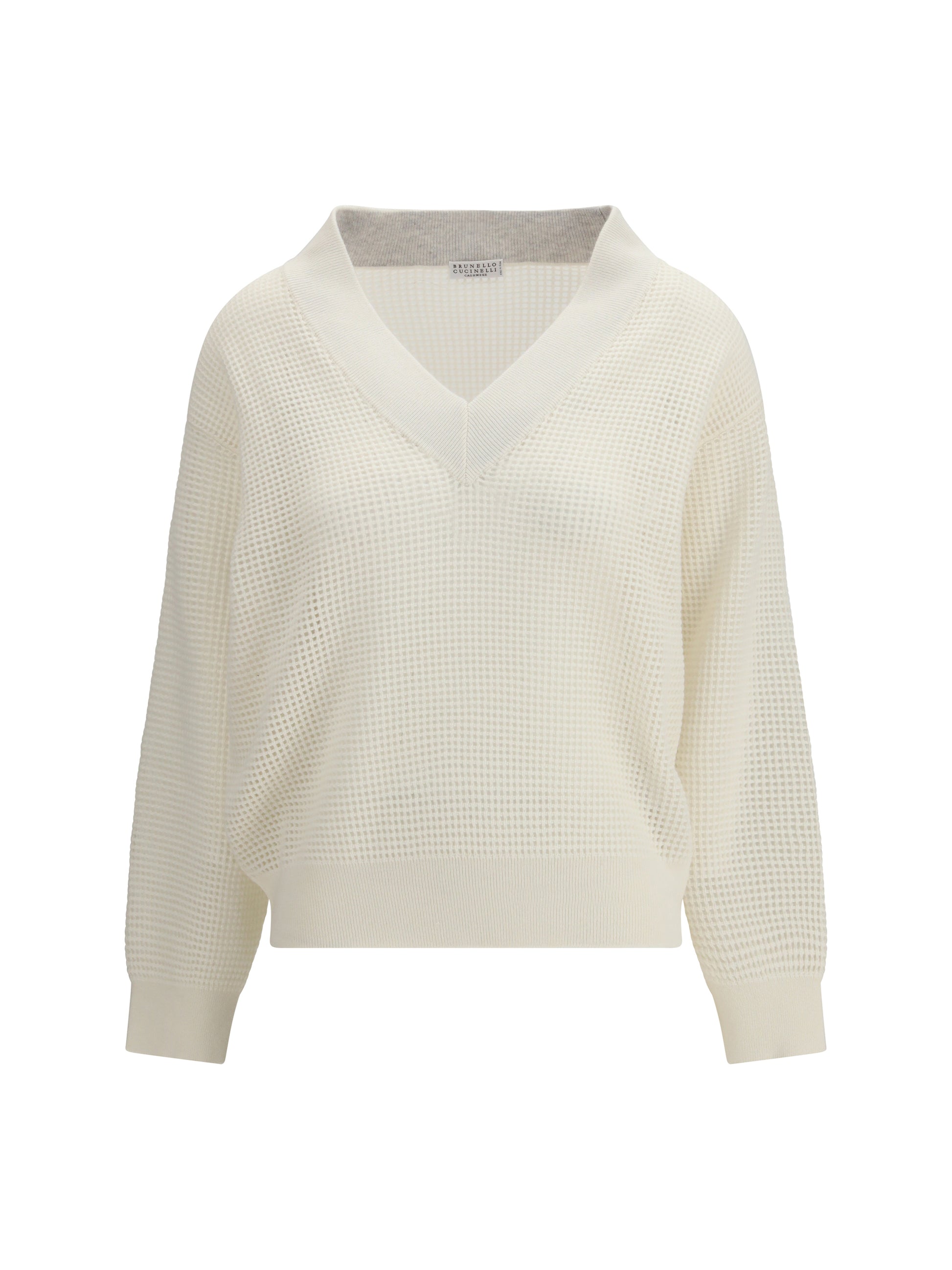 Brunello Cucinelli Women Cashmere Net Sweater BRUNELLO CUCINELLI
