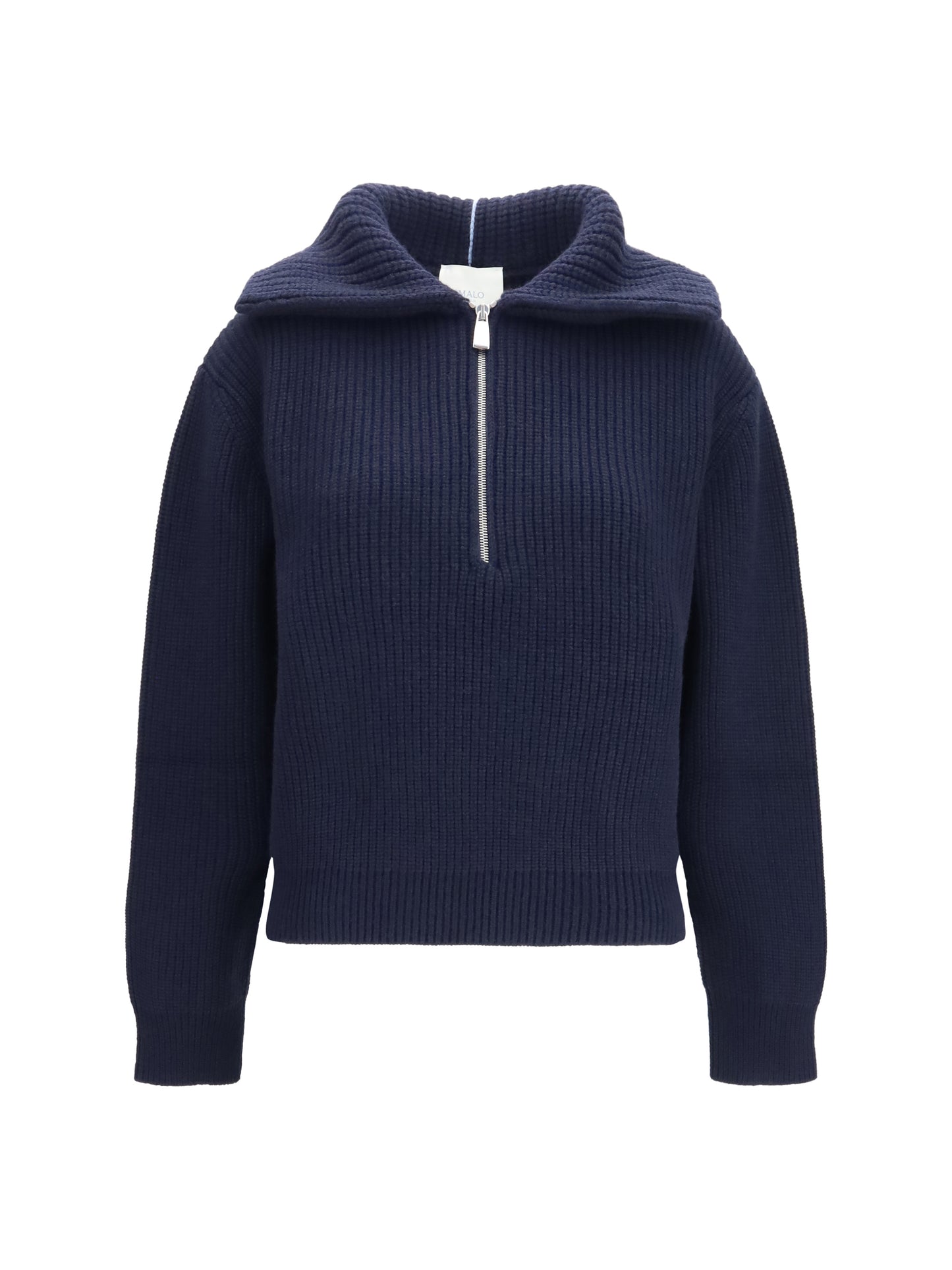 Malo Women Cashmere High-Neck Zip Sweater MALO