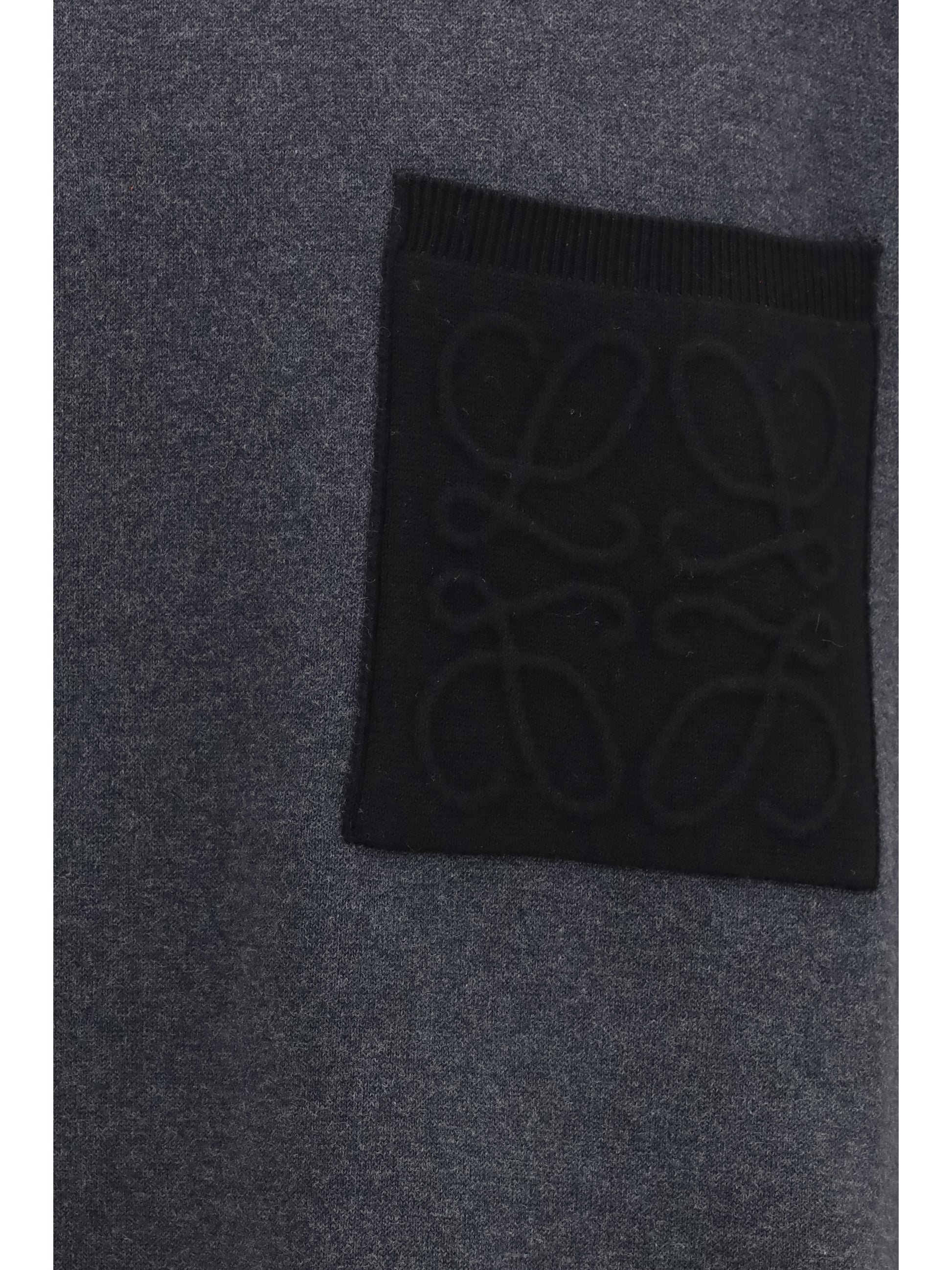 Loewe Men Anagram Cotton-Blend Sweatshirt With Pocket LOEWE