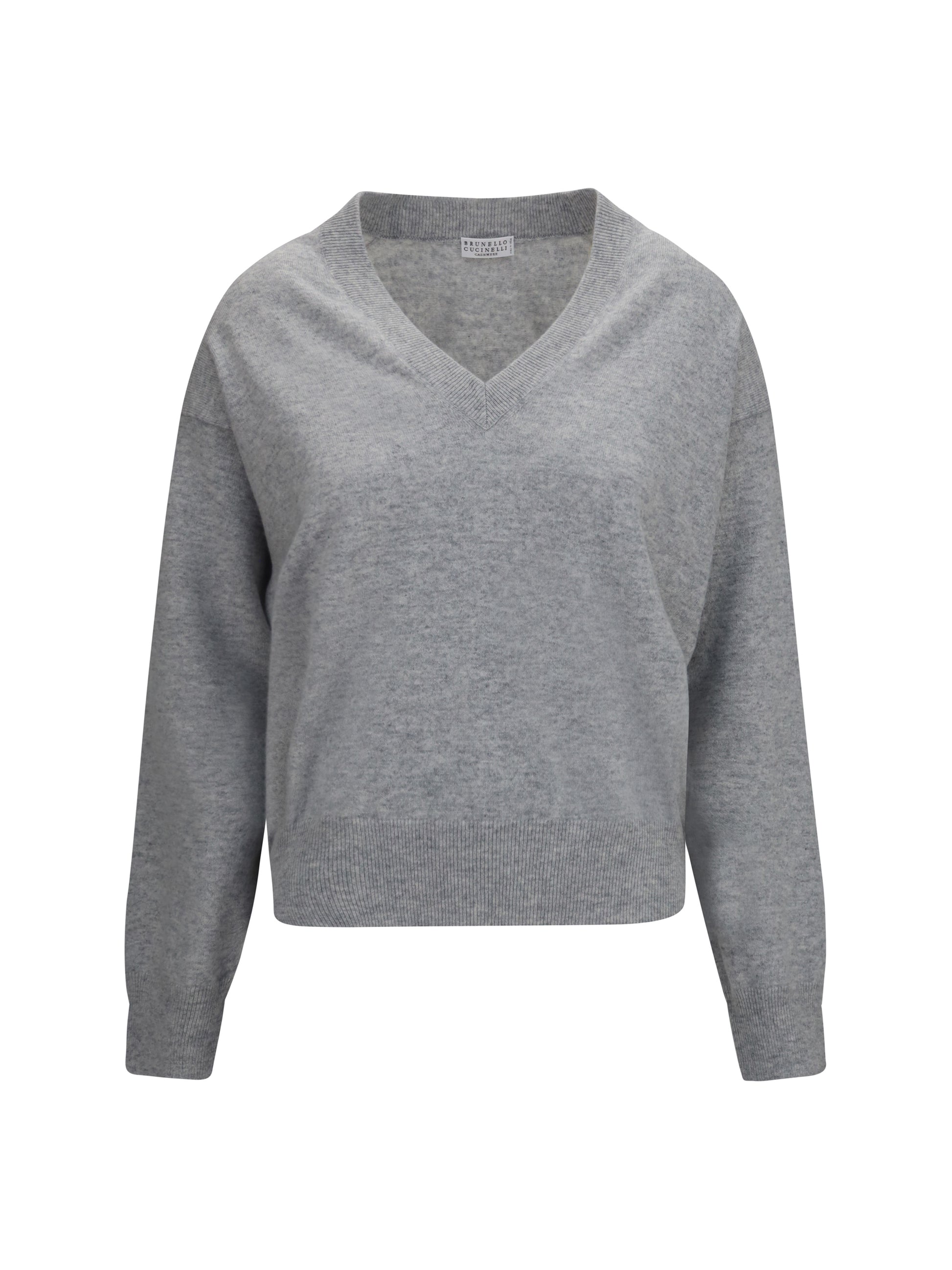 Brunello Cucinelli Women V-Neck Cashmere Sweater BRUNELLO CUCINELLI