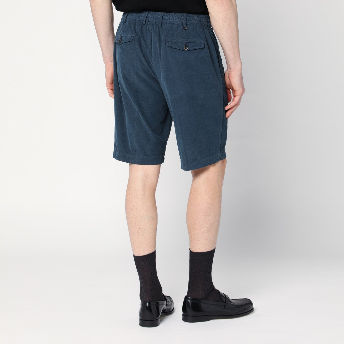 Pt Torino Blue Cotton Bermuda Shorts Men PT Torino