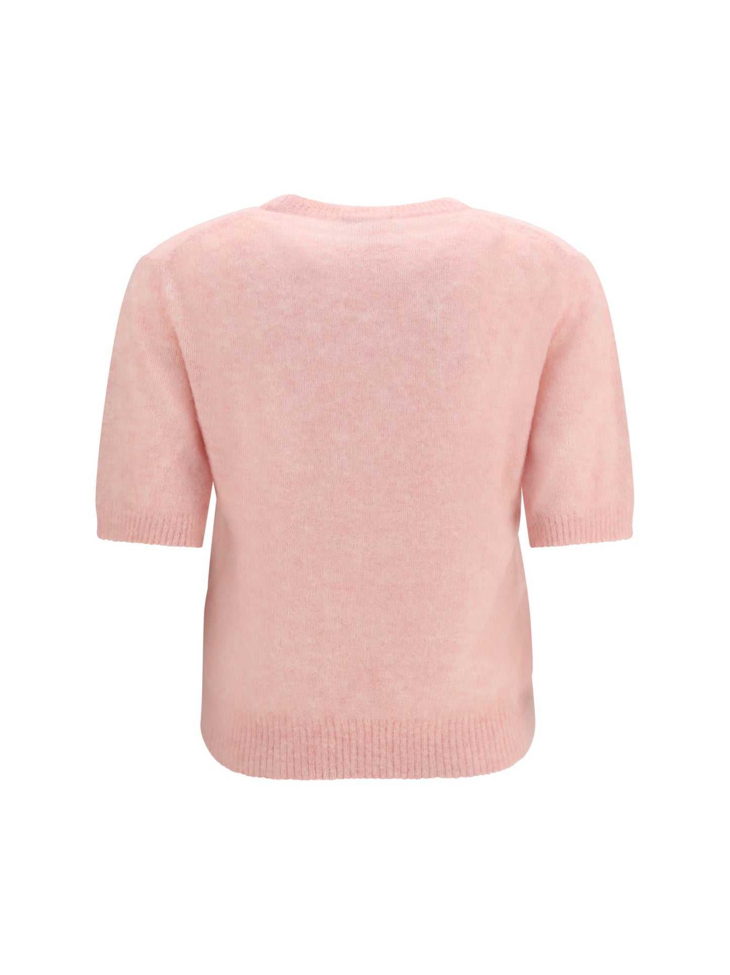 Ganni Women Alpaca Graphic Knit T-Shirt GANNI