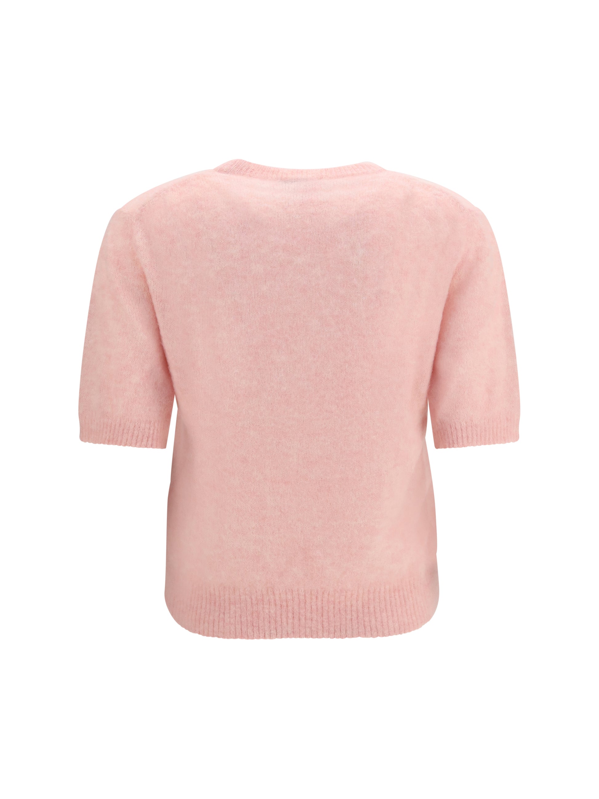 Ganni Women Alpaca Graphic Knit T-Shirt GANNI