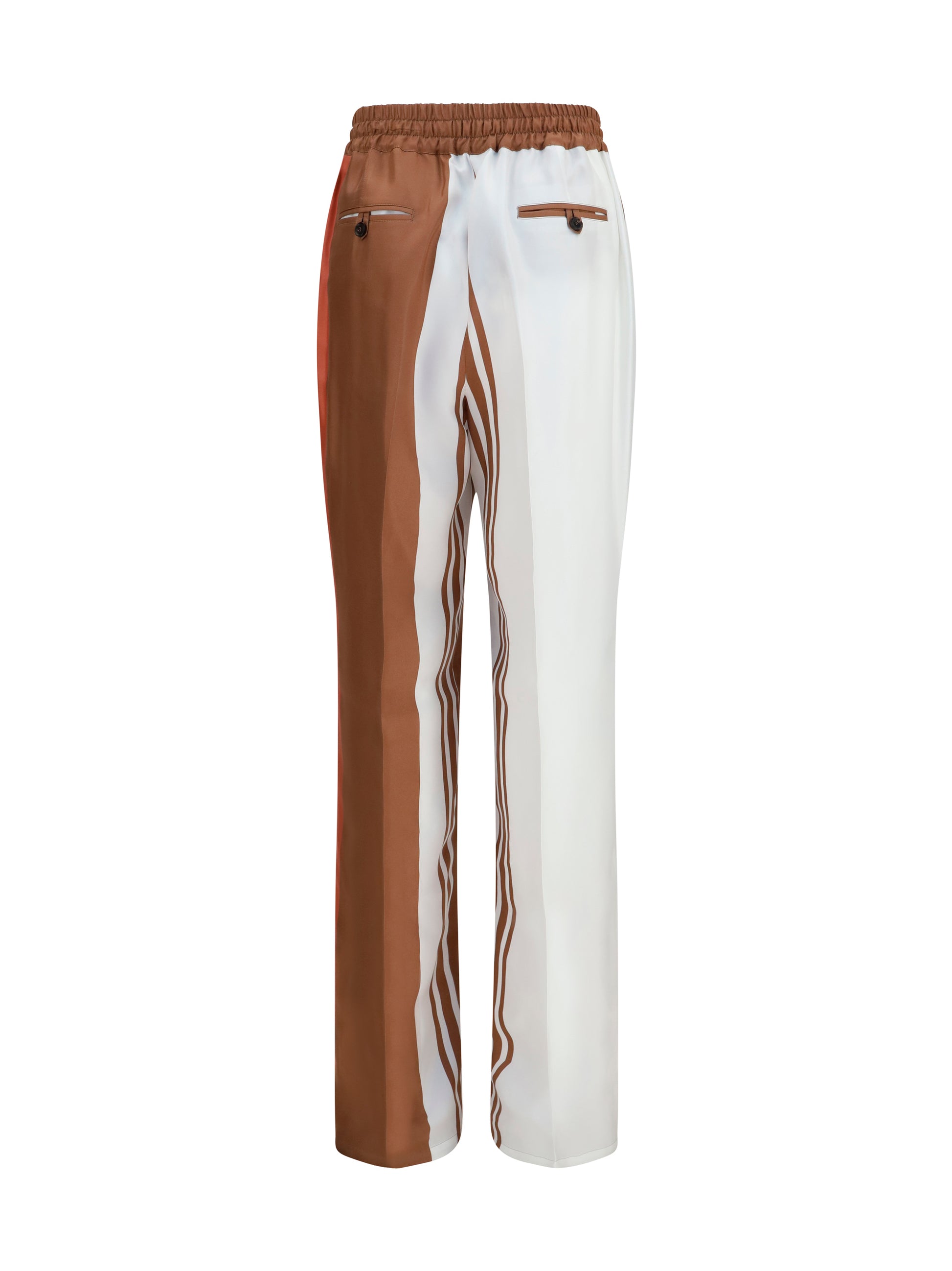 Kiton Women Striped Silk Pants KITON