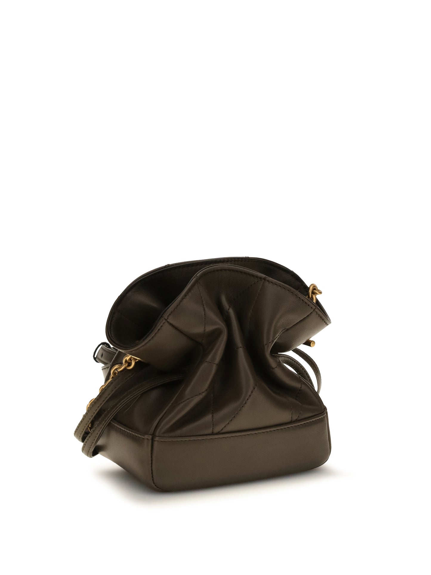 Saint Laurent Women Jamie Mini Leather Clutch Bag SAINT LAURENT