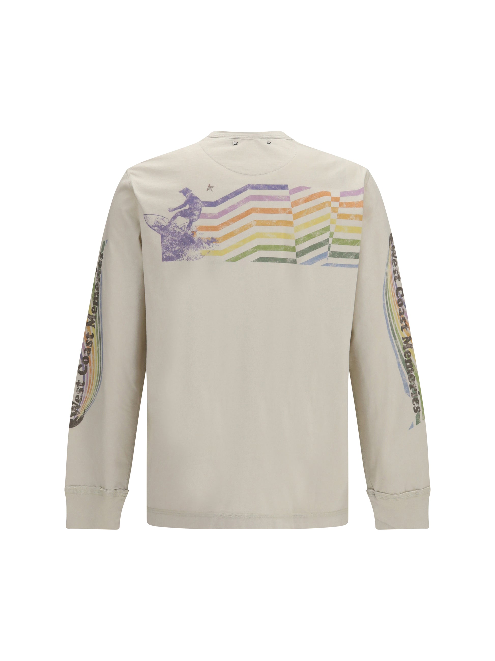 Golden Goose Men Asymmetric Print Sweatshirt GOLDEN GOOSE