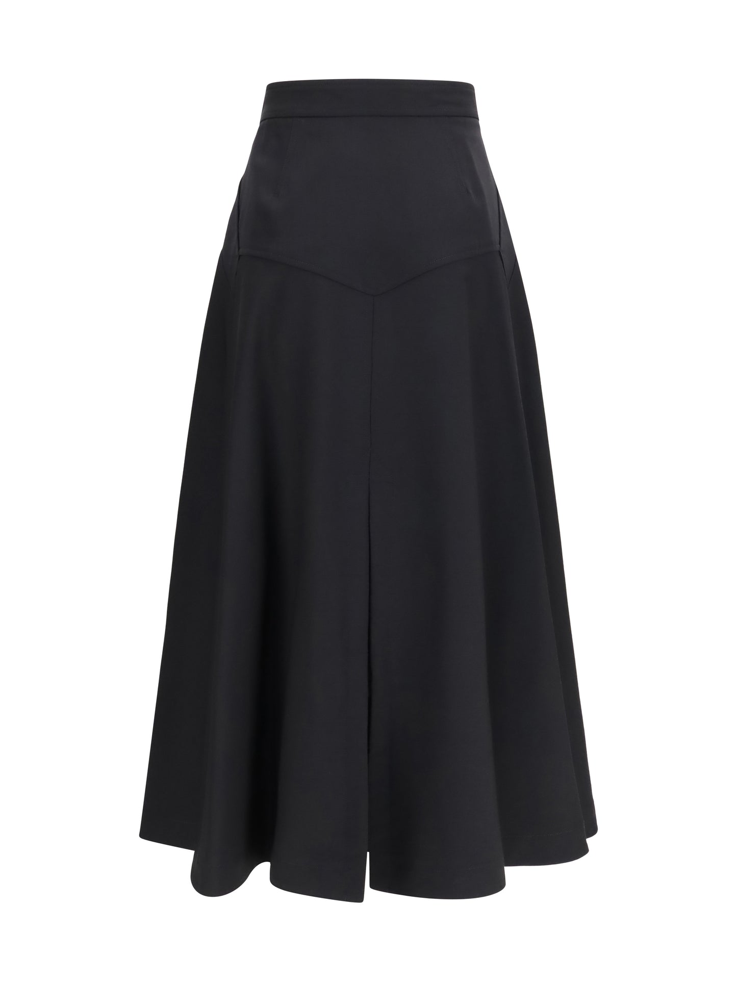 Burberry Women Wool Twill Midi Skirt BURBERRY