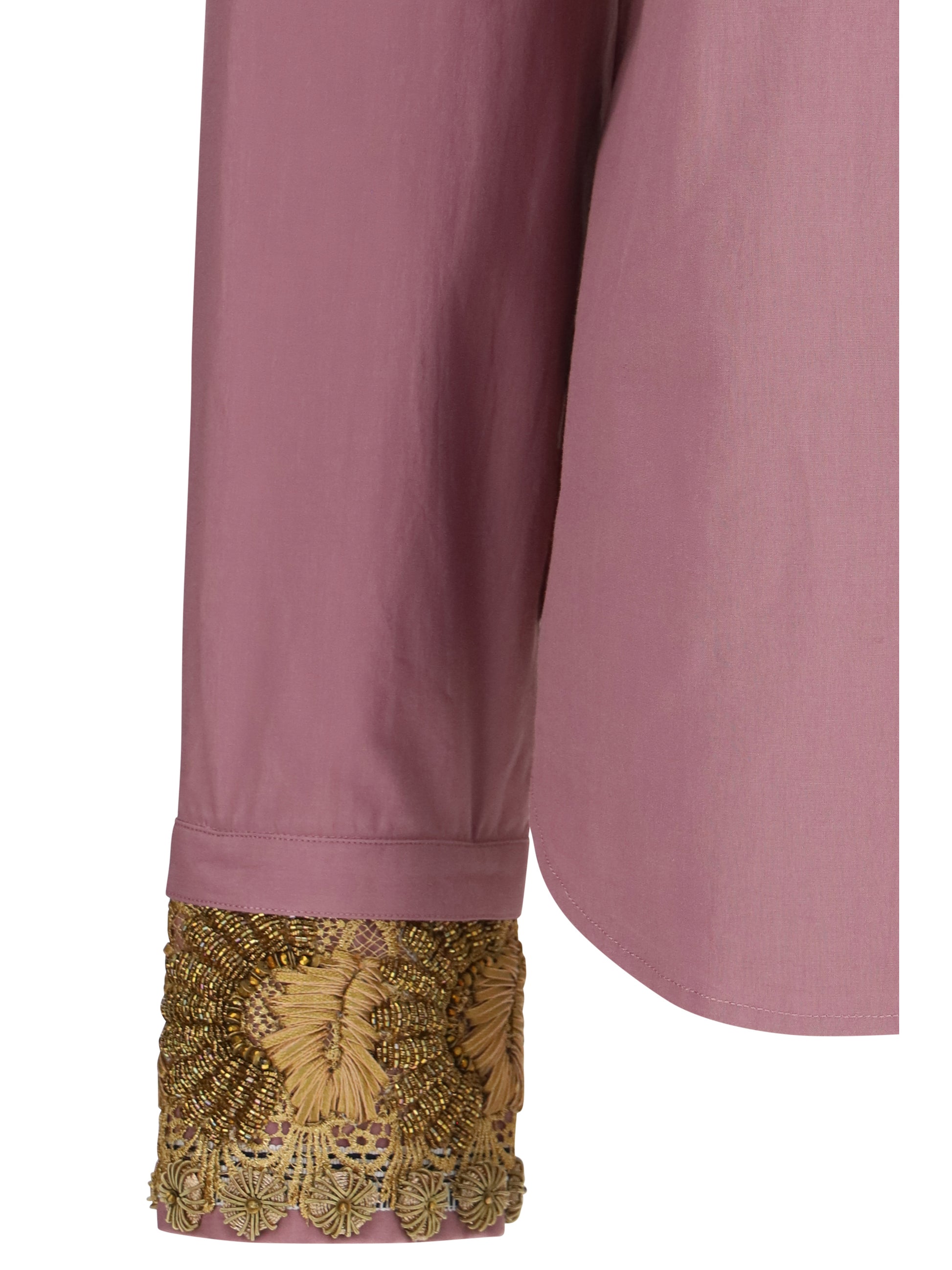 Dries Van Noten Women Cotton Shirt With Floral Embroidered Cuffs DRIES VAN NOTEN