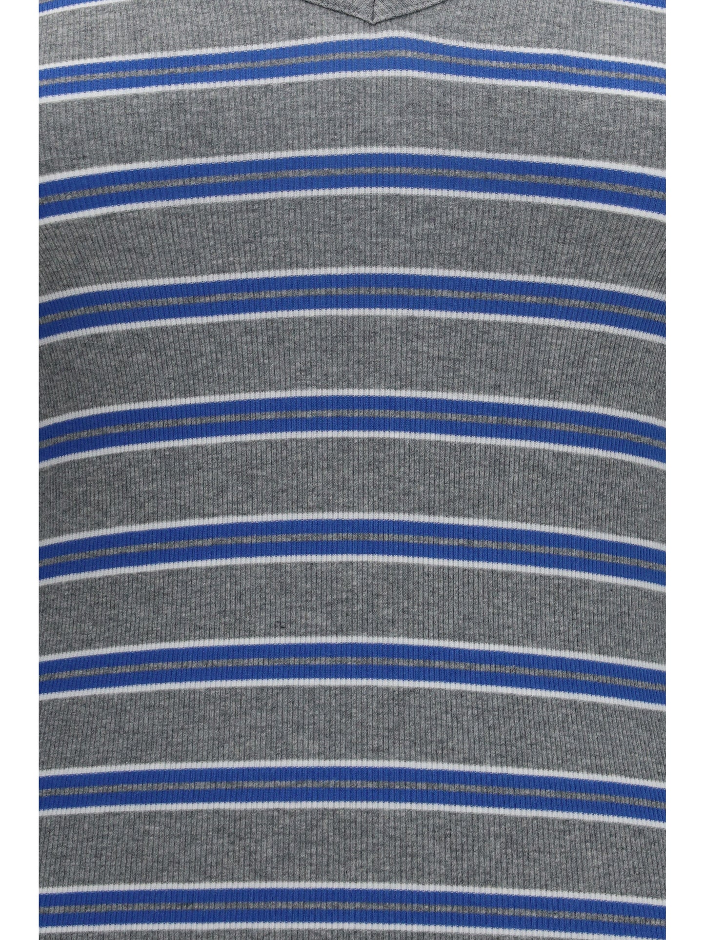 Ganni Women Ribbed V-Neck Long-Sleeve T-Shirt GANNI