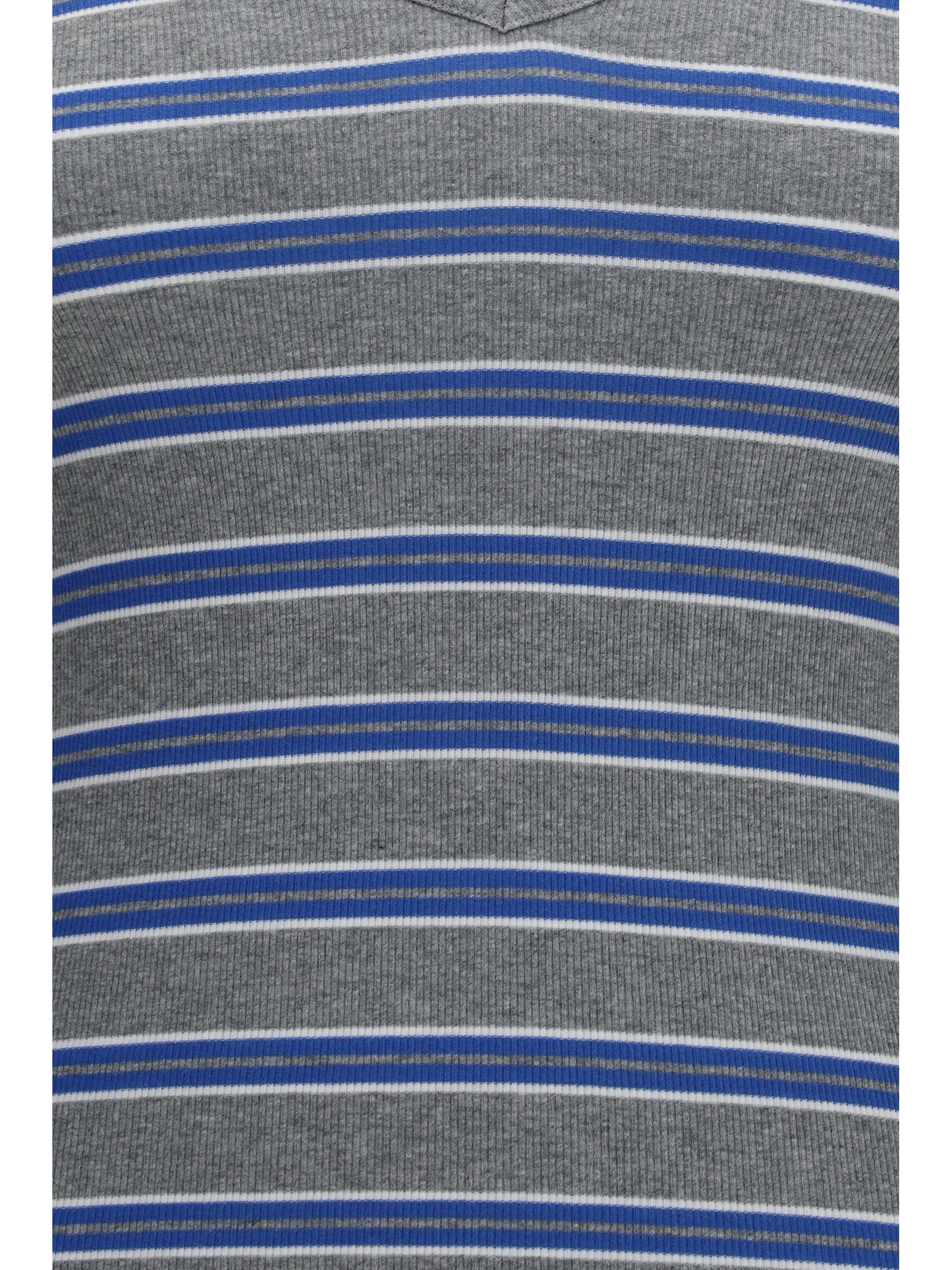 Ganni Women Ribbed V-Neck Long-Sleeve T-Shirt GANNI