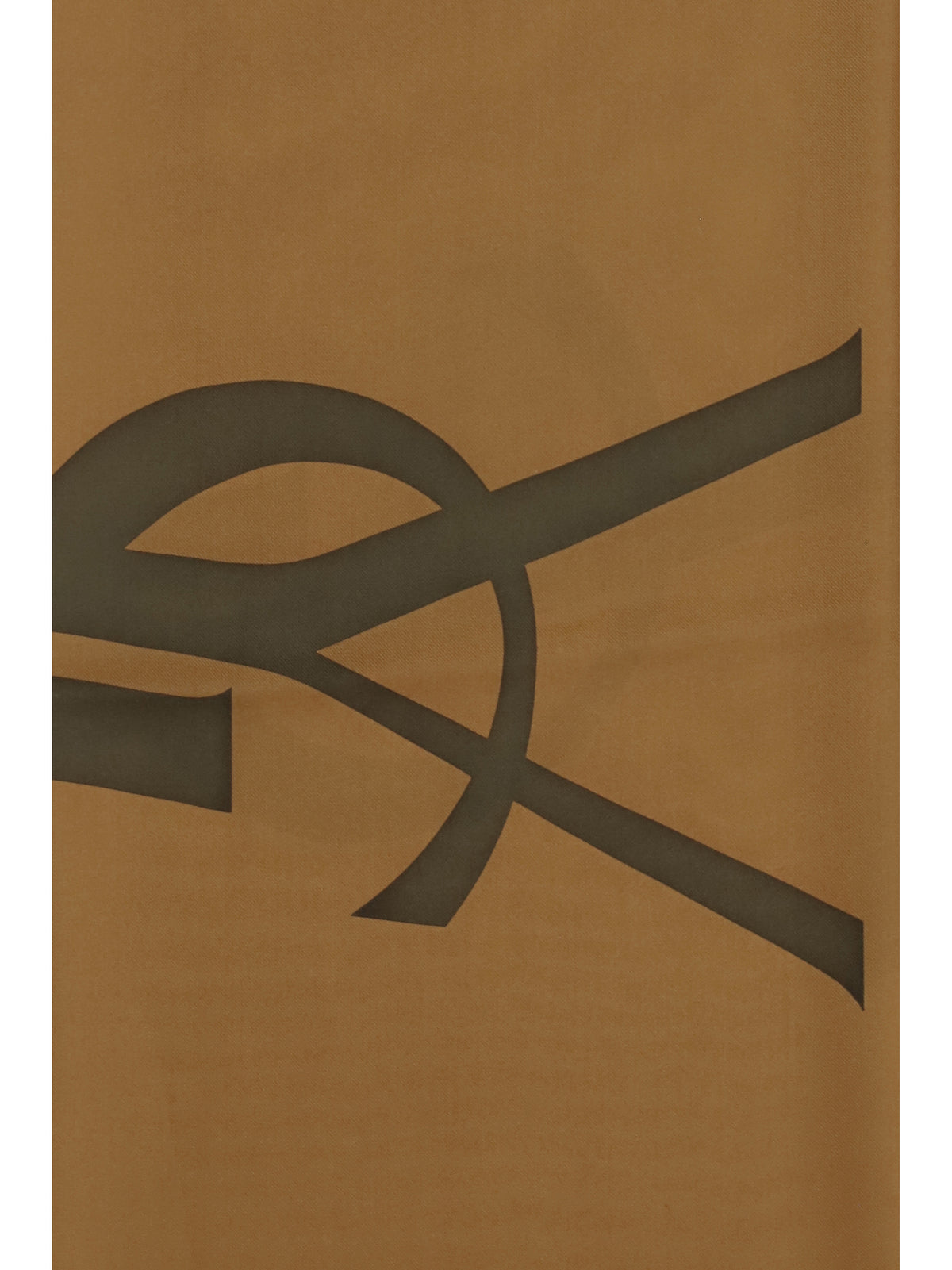 Saint Laurent Women Cassandre Square Silk Twill Scarf SAINT LAURENT