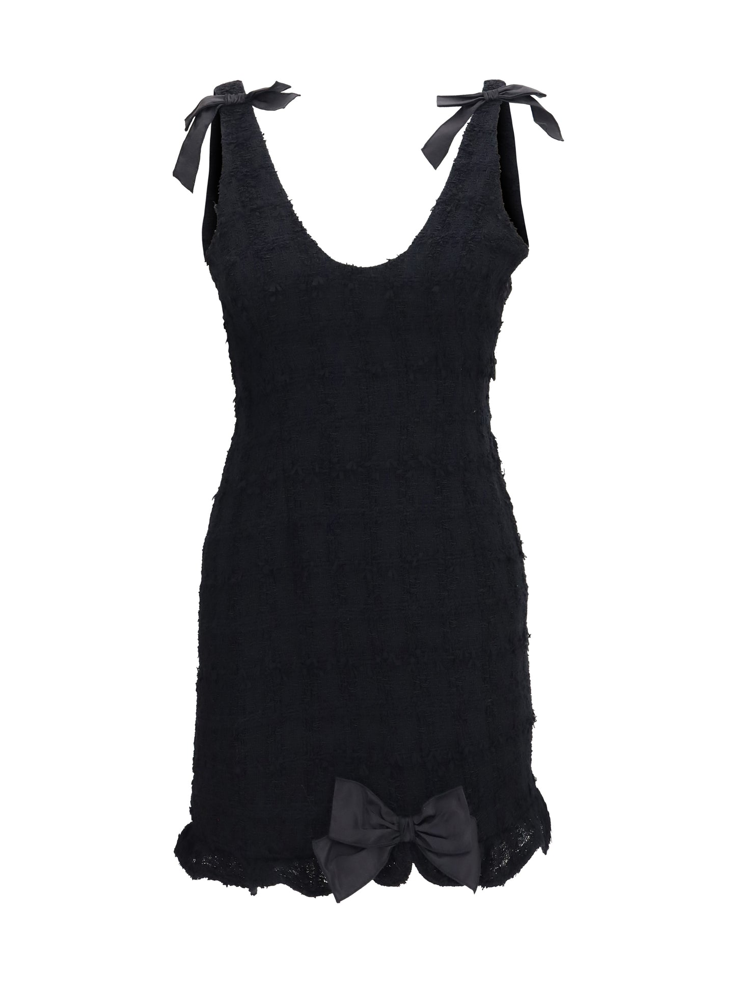 Alessandra Rich Women Checked Bouclé Tweed Mni Dress With Bows ALESSANDRA RICH