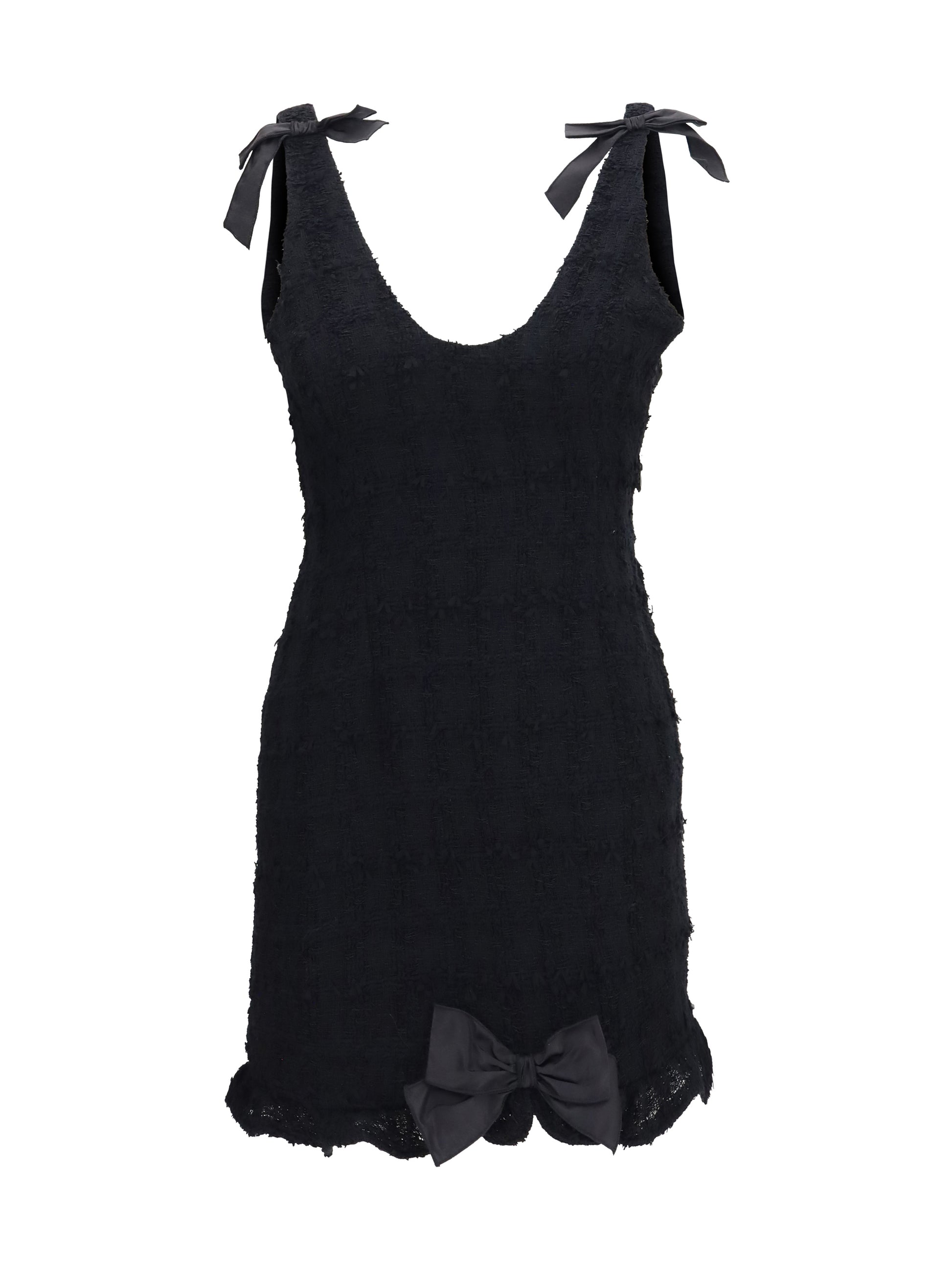 Alessandra Rich Women Checked Bouclé Tweed Mni Dress With Bows ALESSANDRA RICH