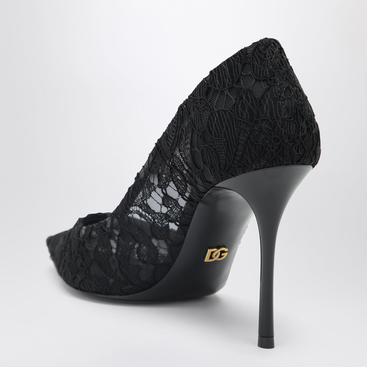 Dolce&Gabbana Black Lace Decollete Women DOLCE & GABBANA