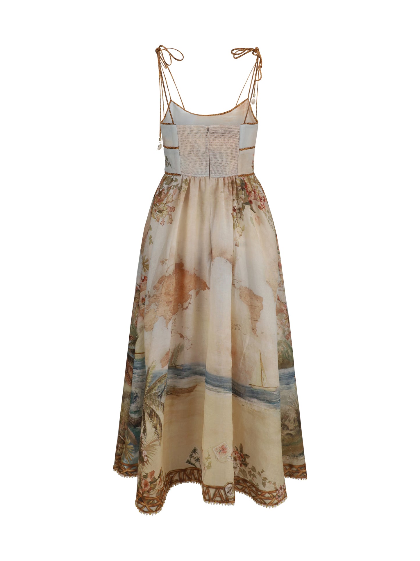 Zimmermann Women Mahon Linen Corset Dress ZIMMERMANN