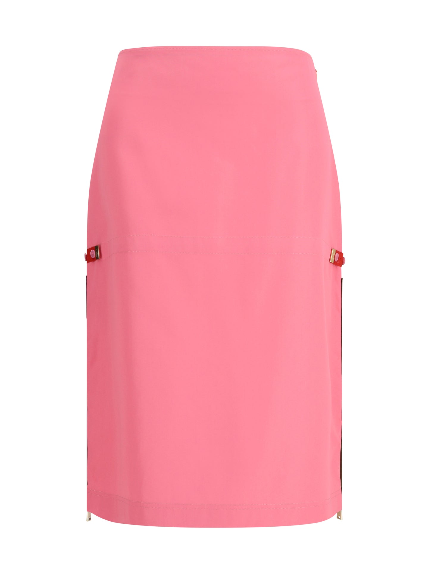 Fendi Women Midi Skirt With Zip Detailing And Elasticated Waist FENDI