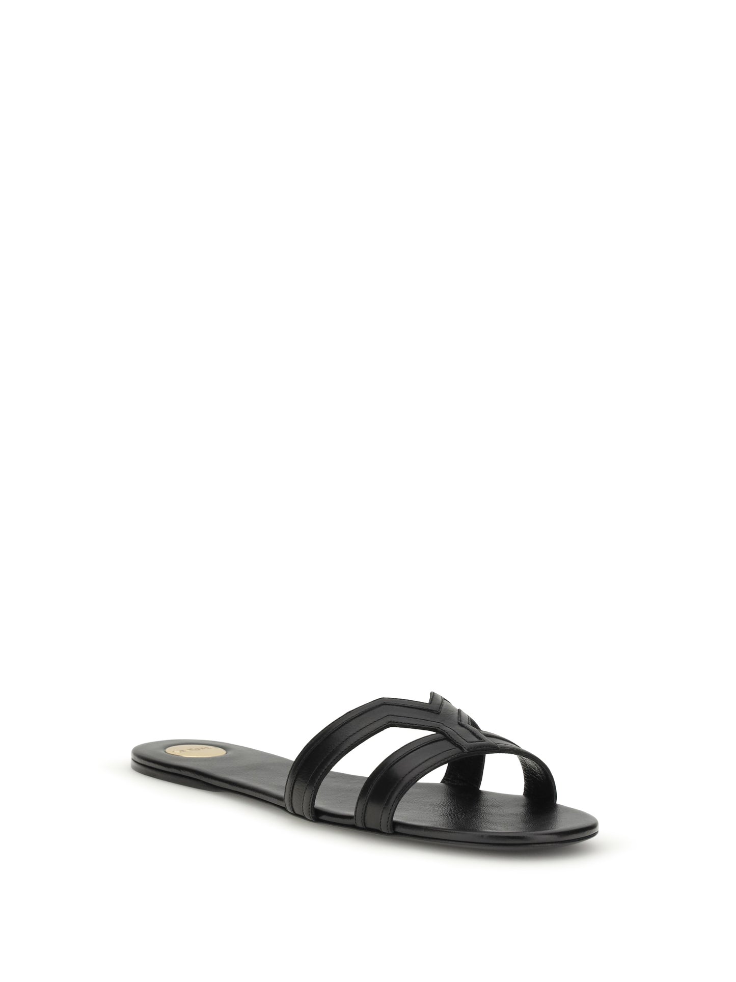 Saint Laurent Women Smooth Leather Mabrouka Sandals SAINT LAURENT