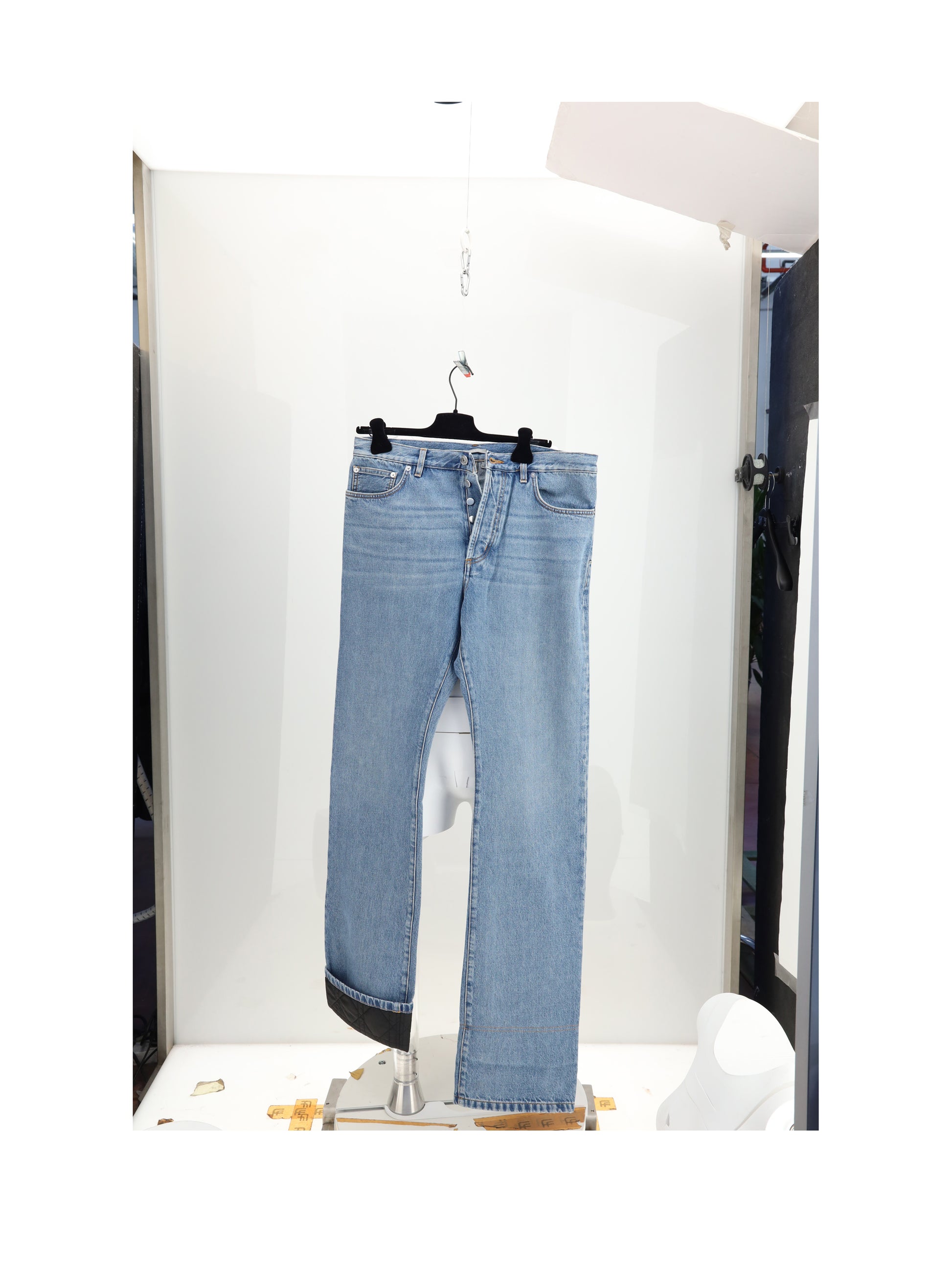 Dior Homme Men Denim Con Inside Cannage Pants DIOR