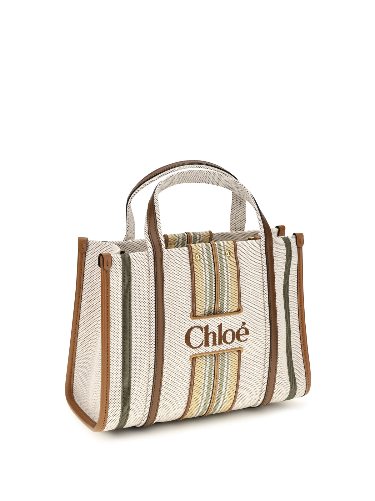 Chloé Women Small Woody Loop Canvas Tote Bag CHLOE