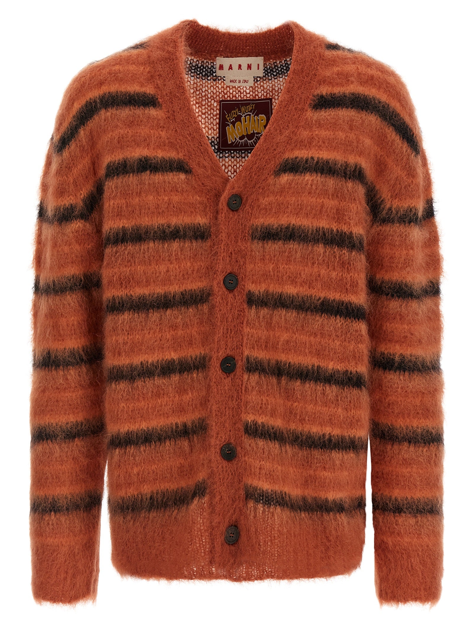 Marni Men Brushed Striped Cardigan MARNI