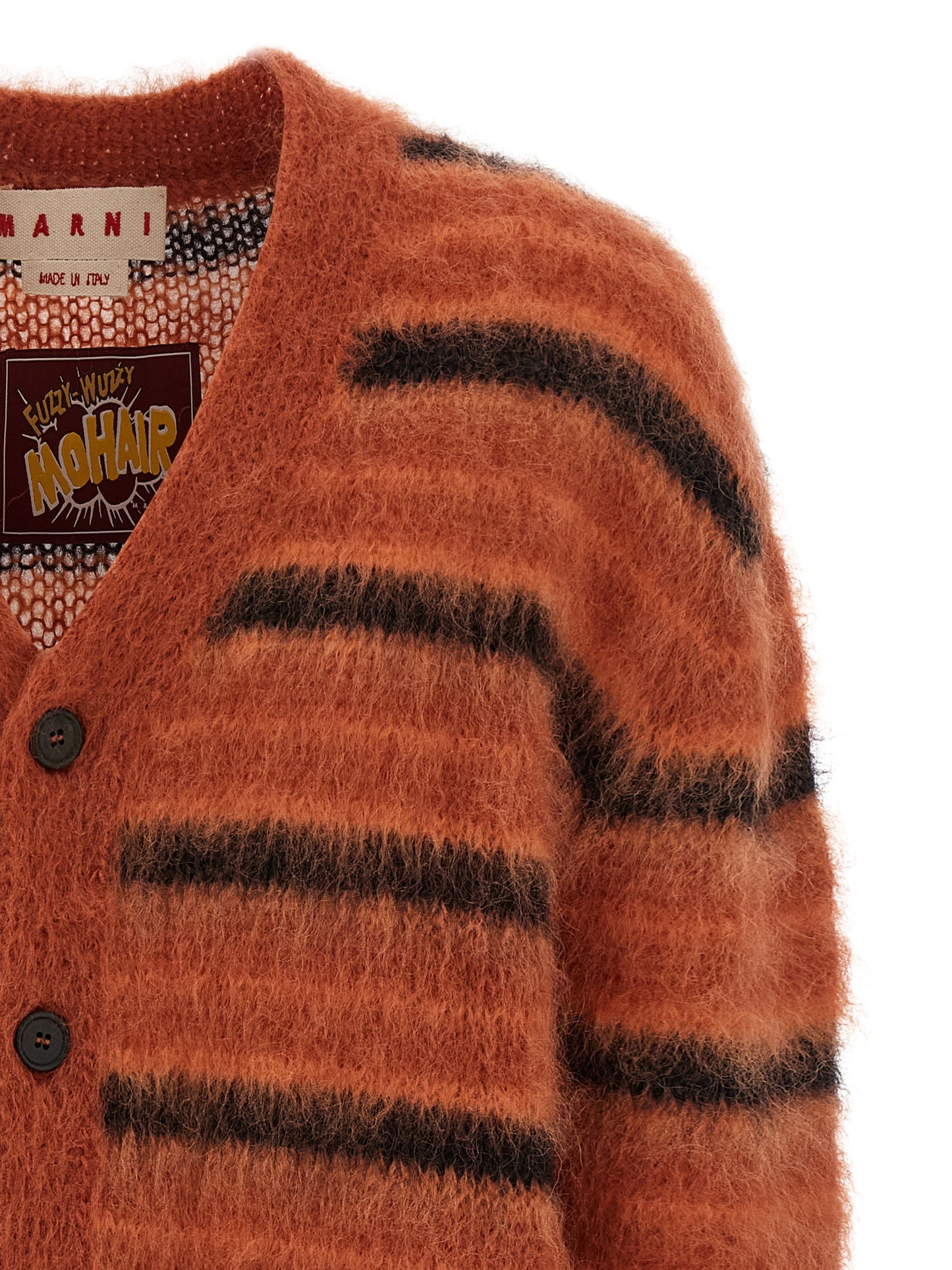 Marni Men Brushed Striped Cardigan MARNI