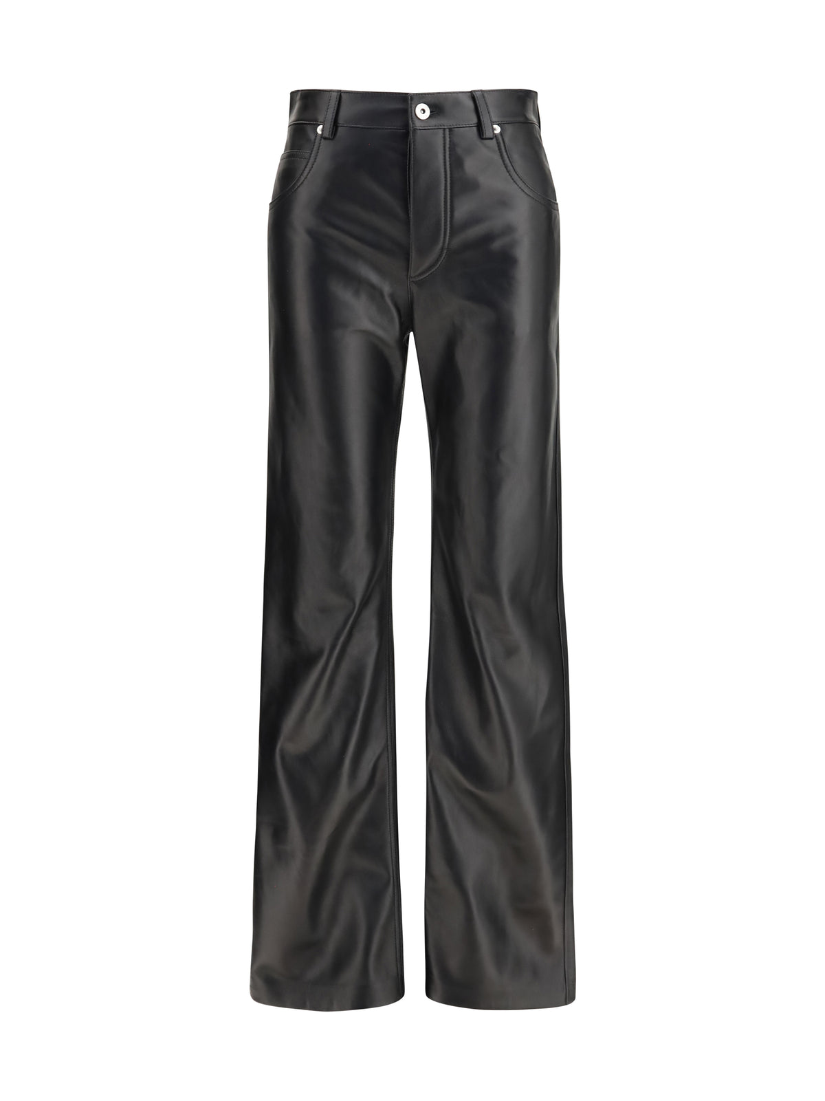 Bottega Veneta Women Glossy Leather Flared Pants BOTTEGA VENETA