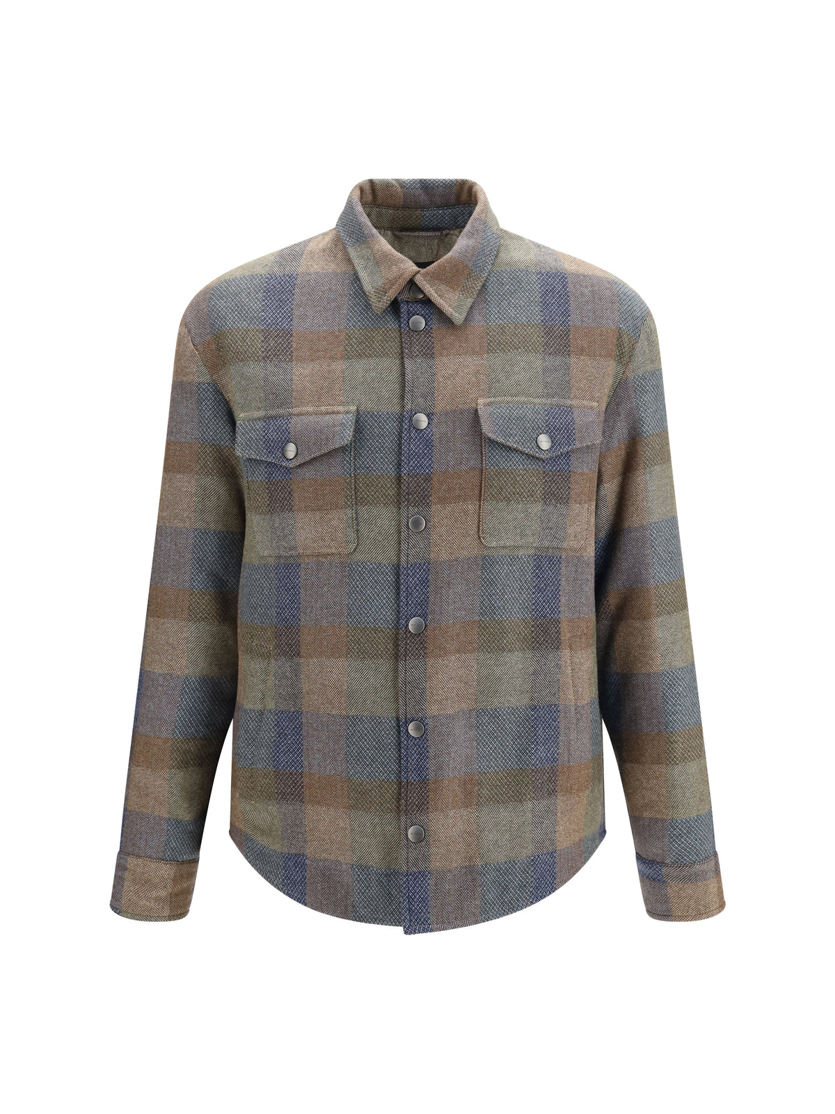 Etro Men Wool And Cashmere Check Shirt ETRO