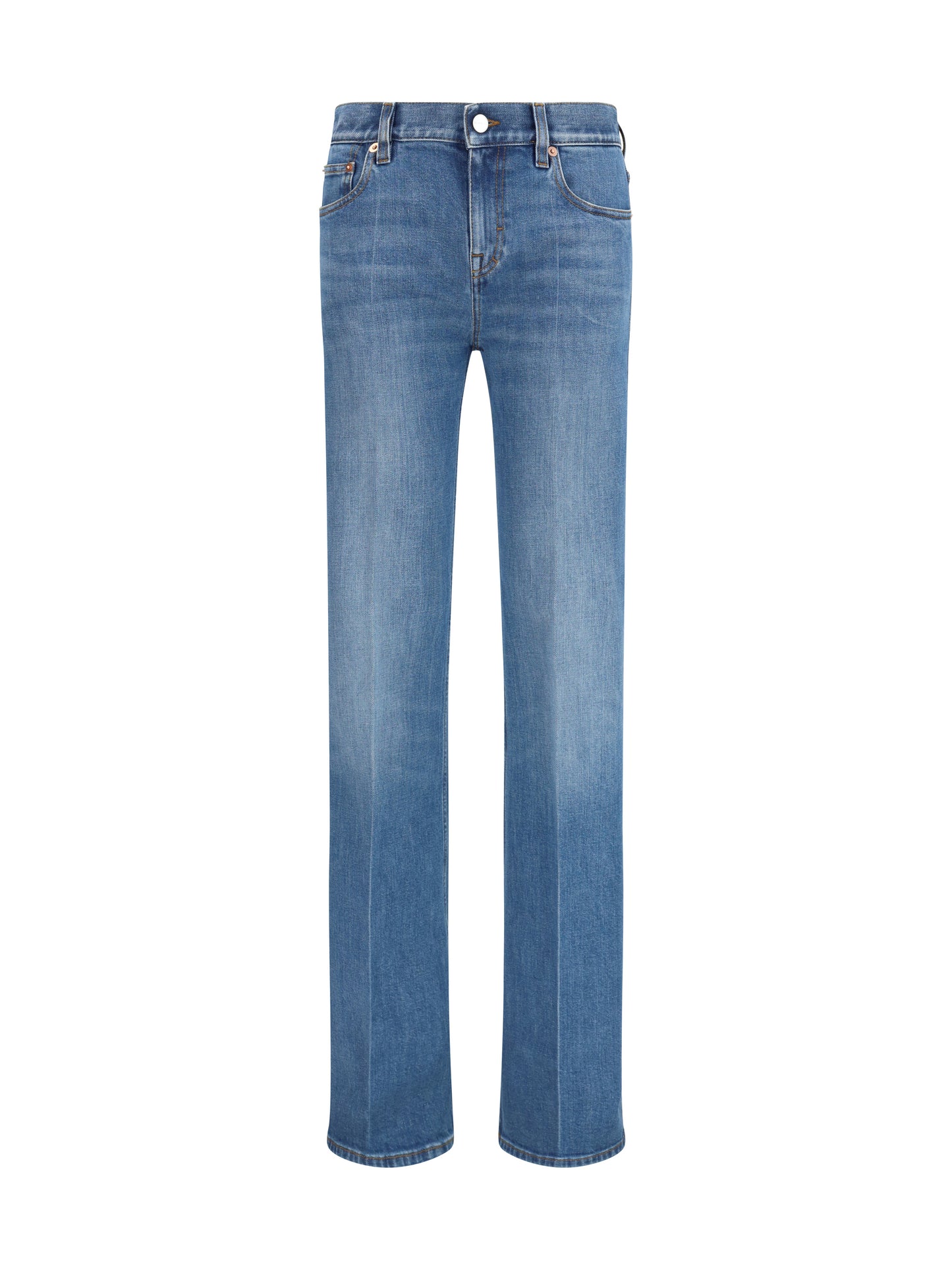 Gucci Women Flare Stretch Cotton Jeans GUCCI