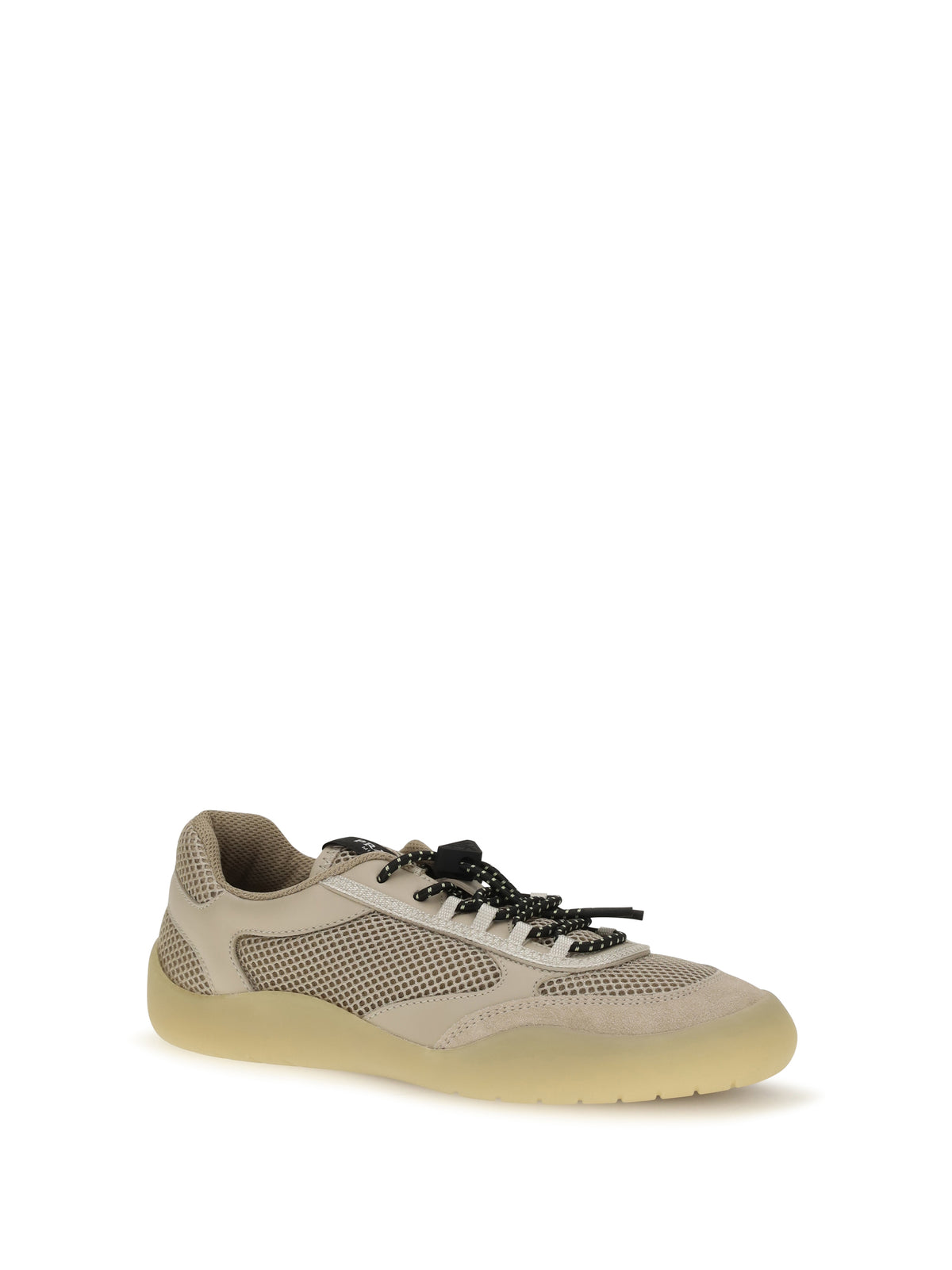 Prada Women Speedrock Mesh And Leather Sneakers PRADA