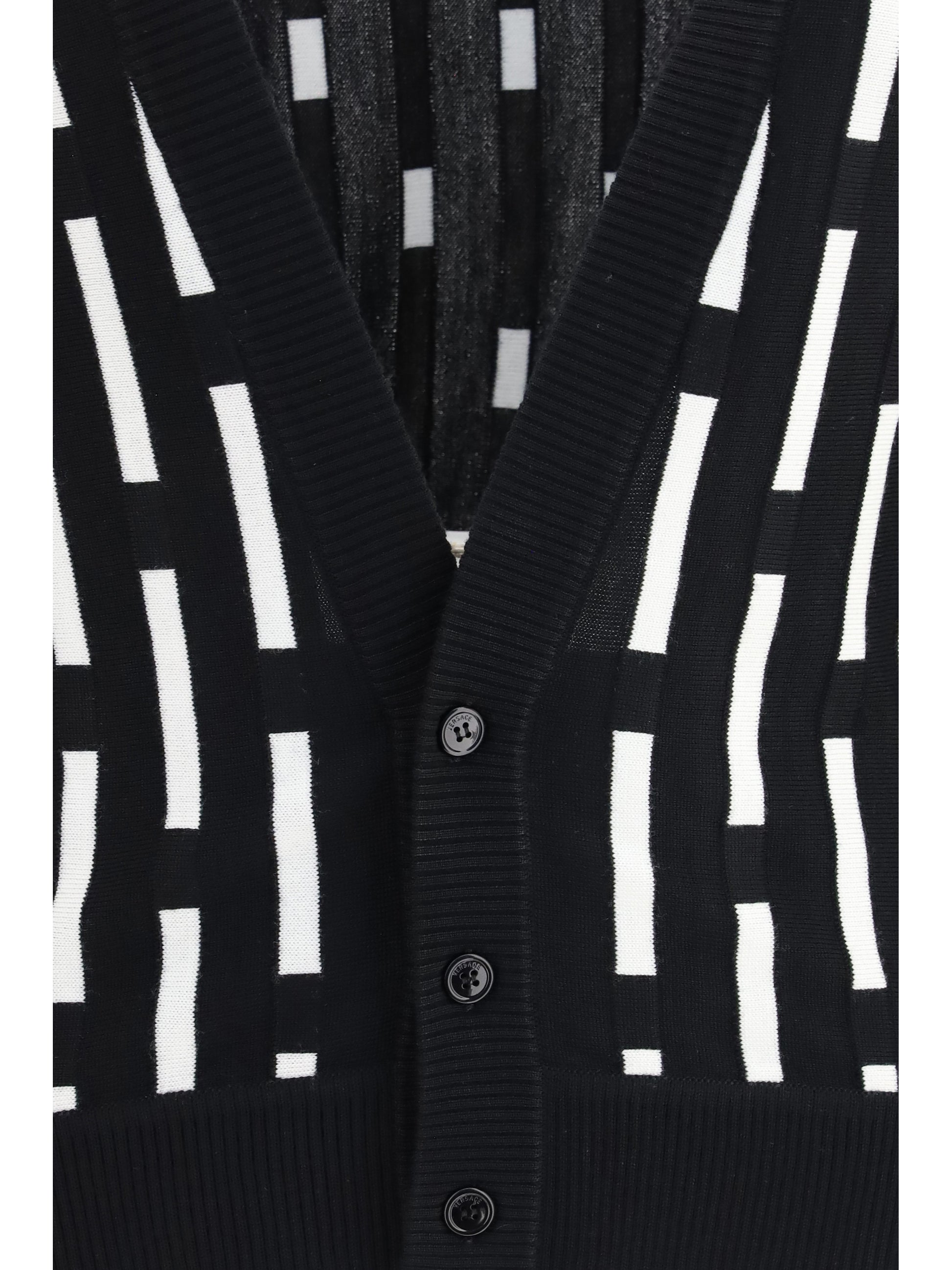 Versace Men Gianni Dashes Cardigan VERSACE